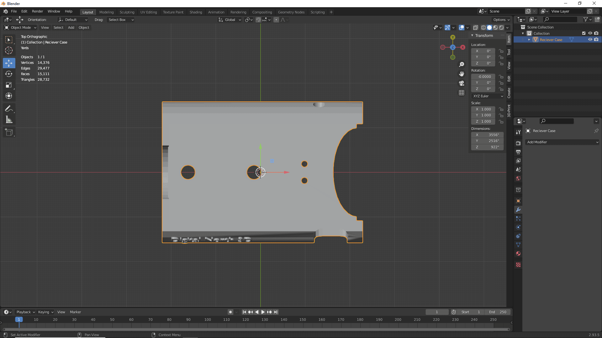 Nitro Bee Rugged Mount Case 3d model