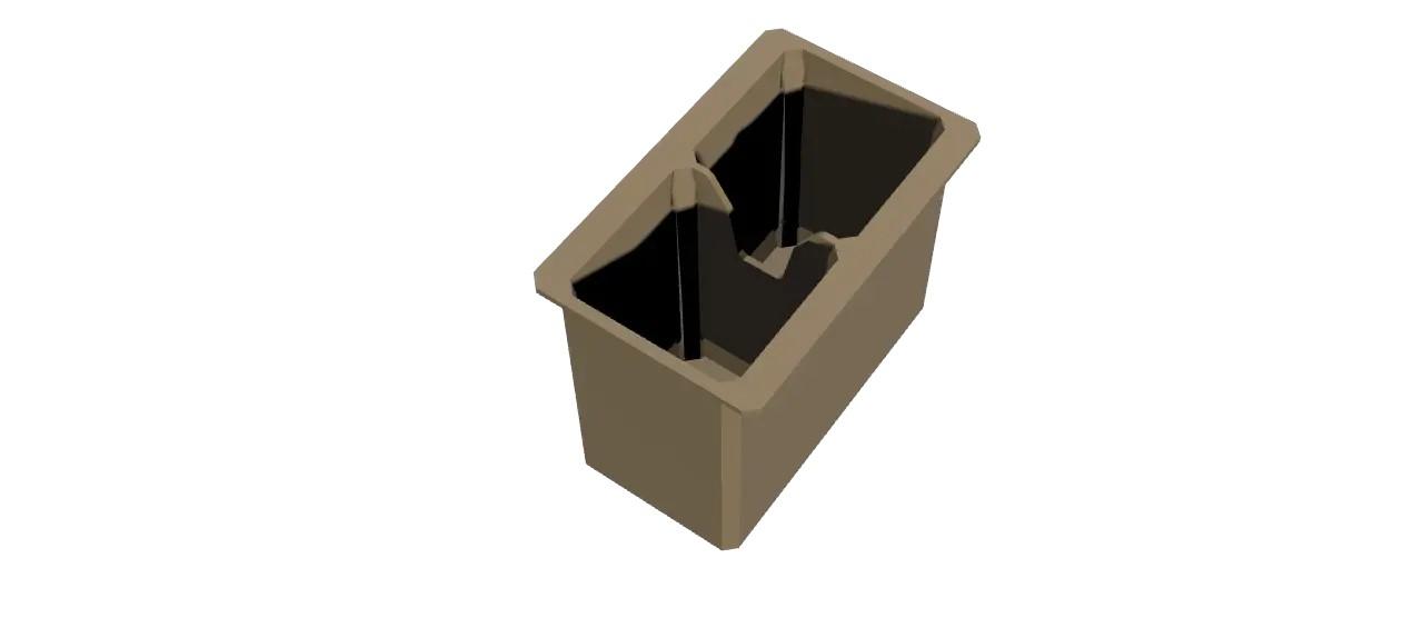 Simple Cup Holder For ORV and Side By Side 3d model