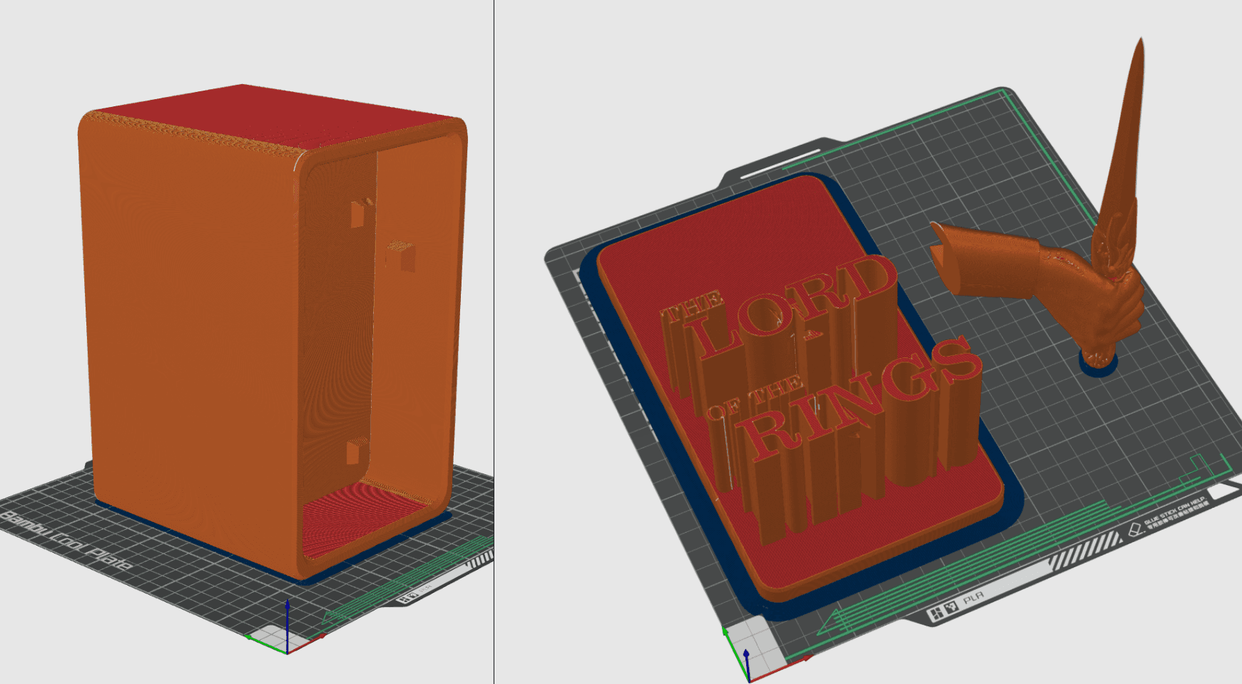 Rings of Power Book Case Display 3d model