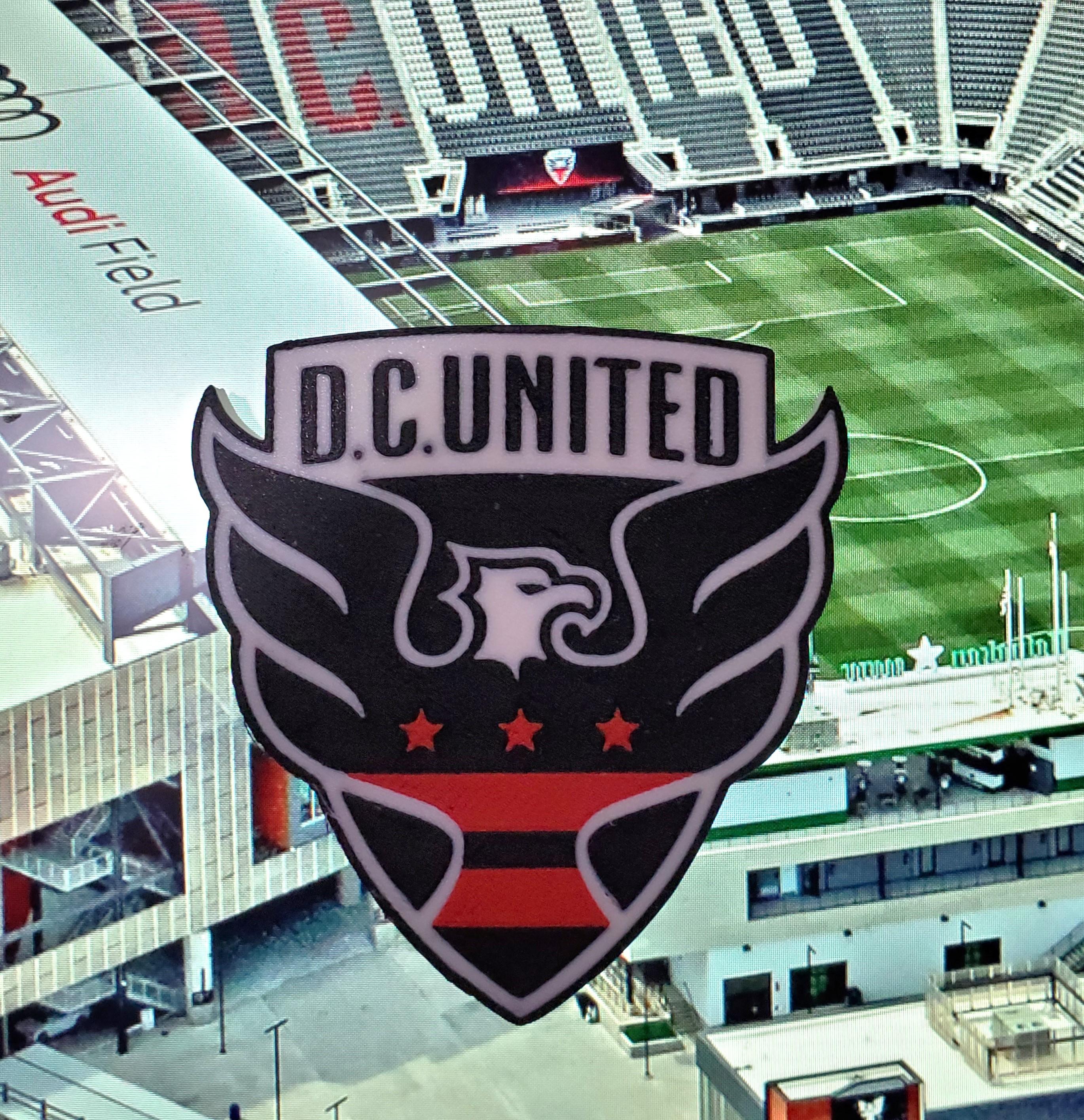 AMS / MMU DC United FC coaster or plaque 3d model