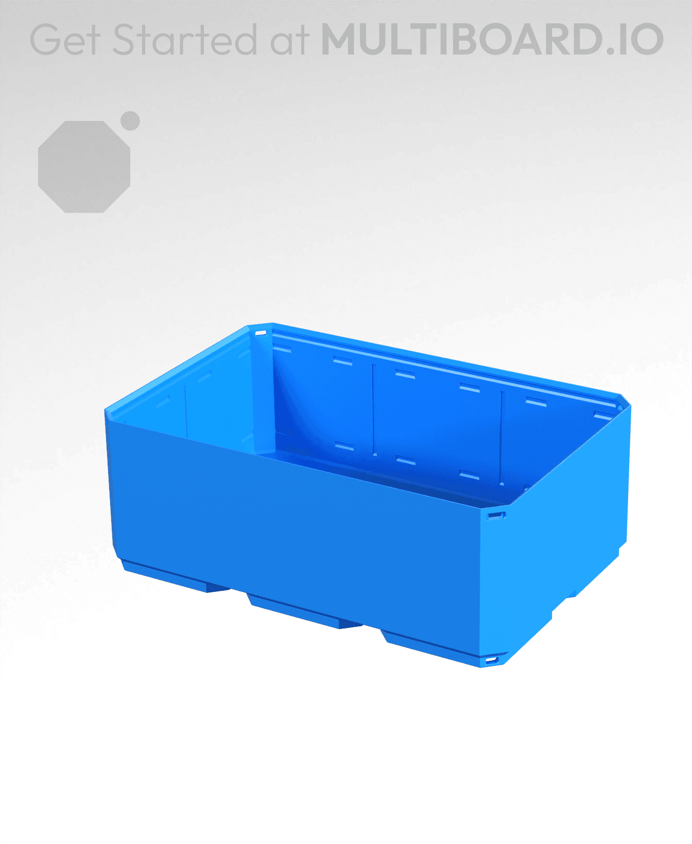 3x2x1 - Simple Walls - Multibin Shell 3d model