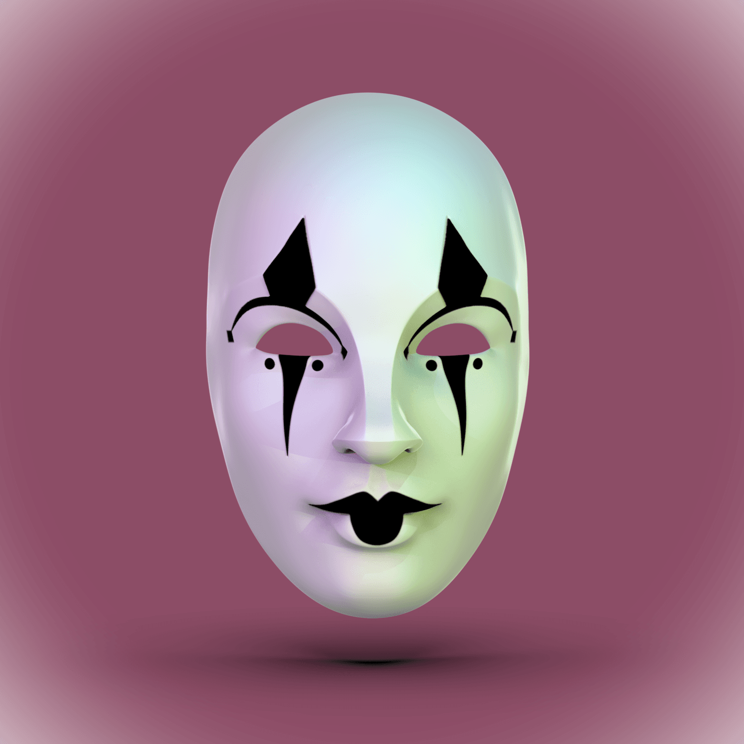 Carnival Mask - "Carnival" (Sculptober Day 14) 3d model