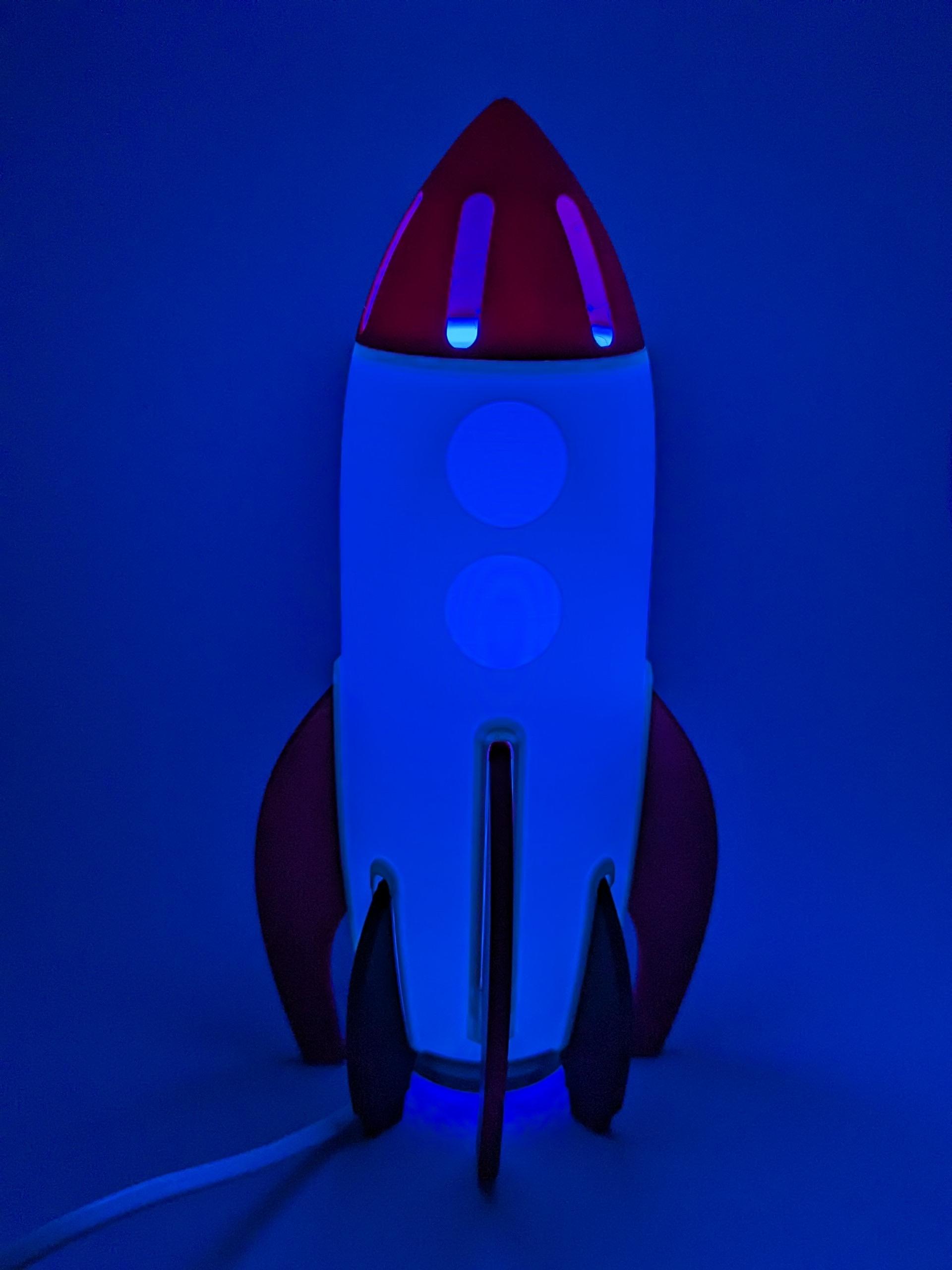 Rocket Night Lamp 3d model