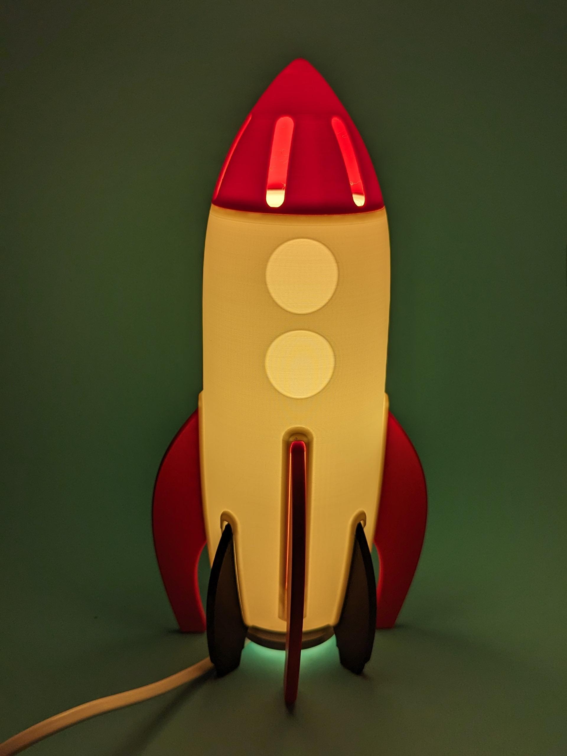 Rocket Night Lamp 3d model