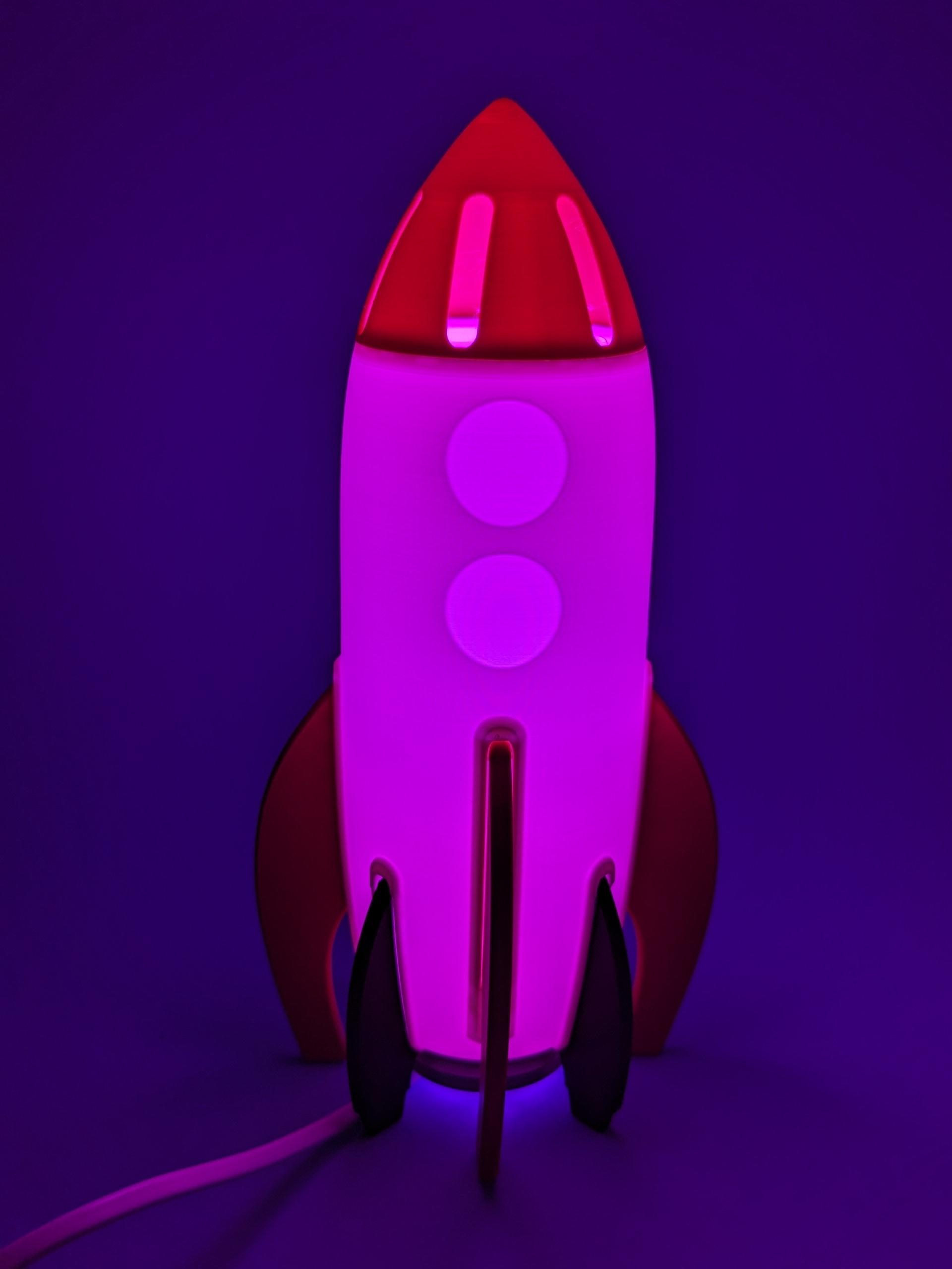 Rocket Night Lamp 3d model