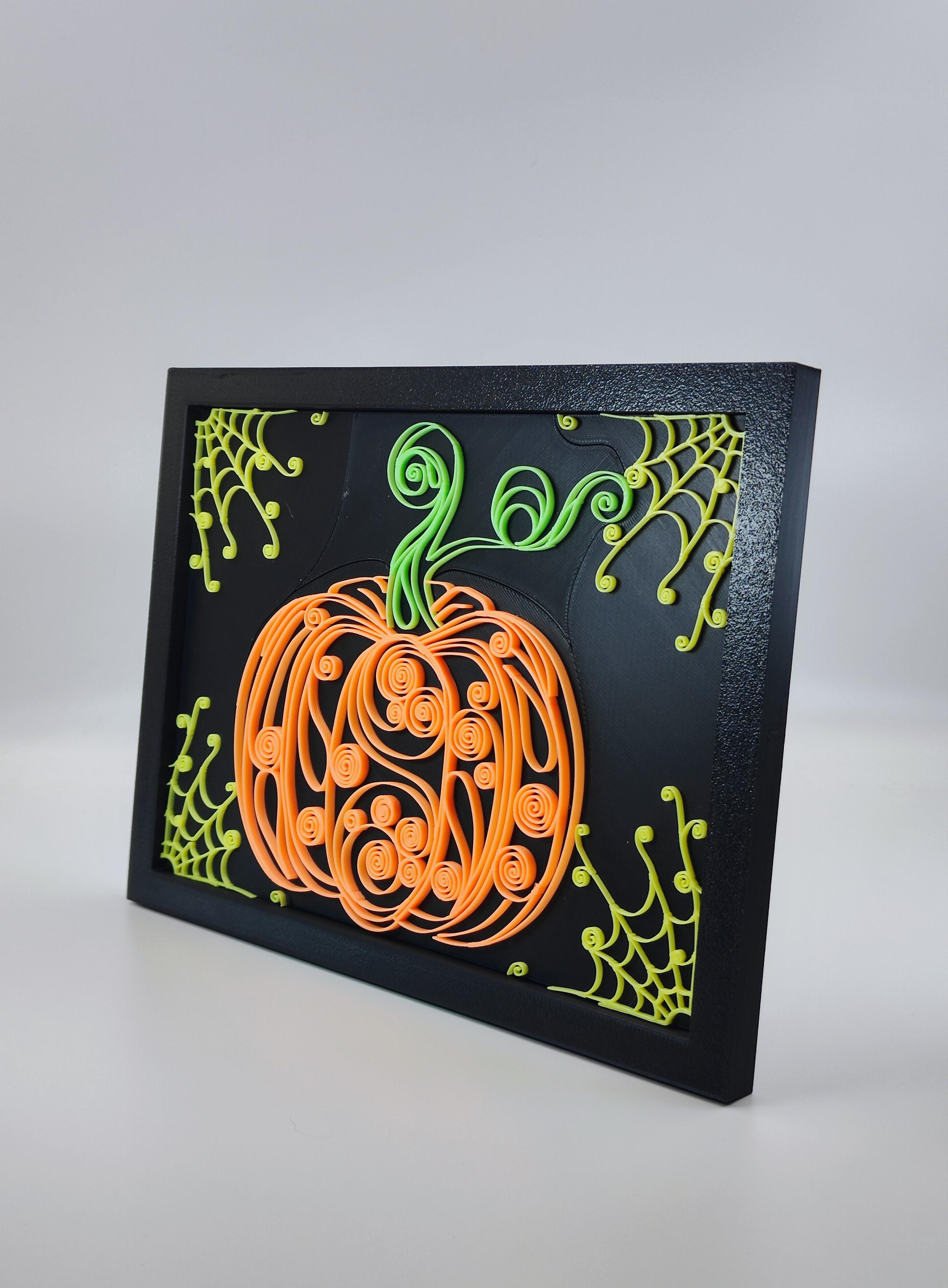 Spooky Swirls: Glow-in-the-Dark Pumpkin! 🎃 3d model