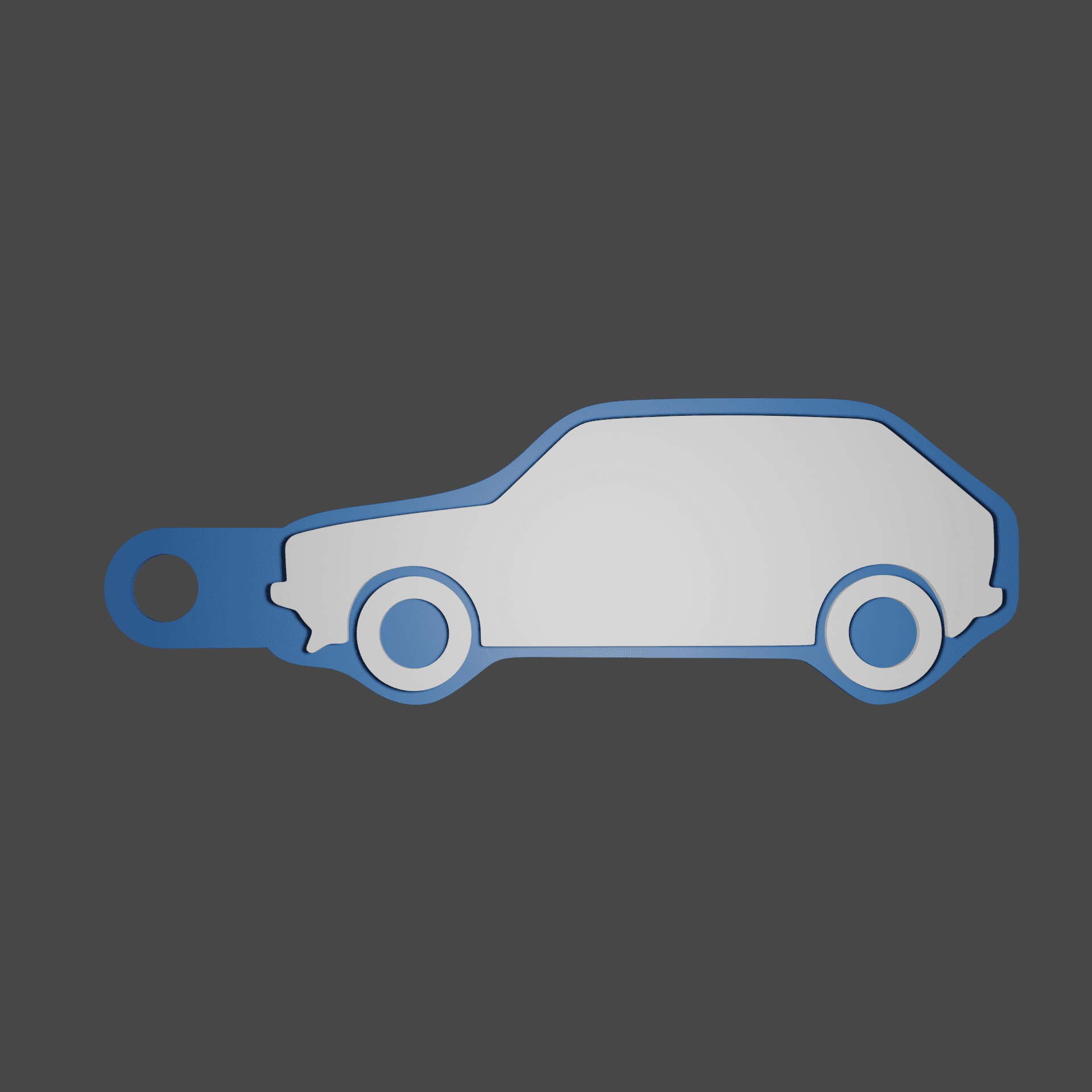 Volkswagen Golf Mk1 Keychain 3d model