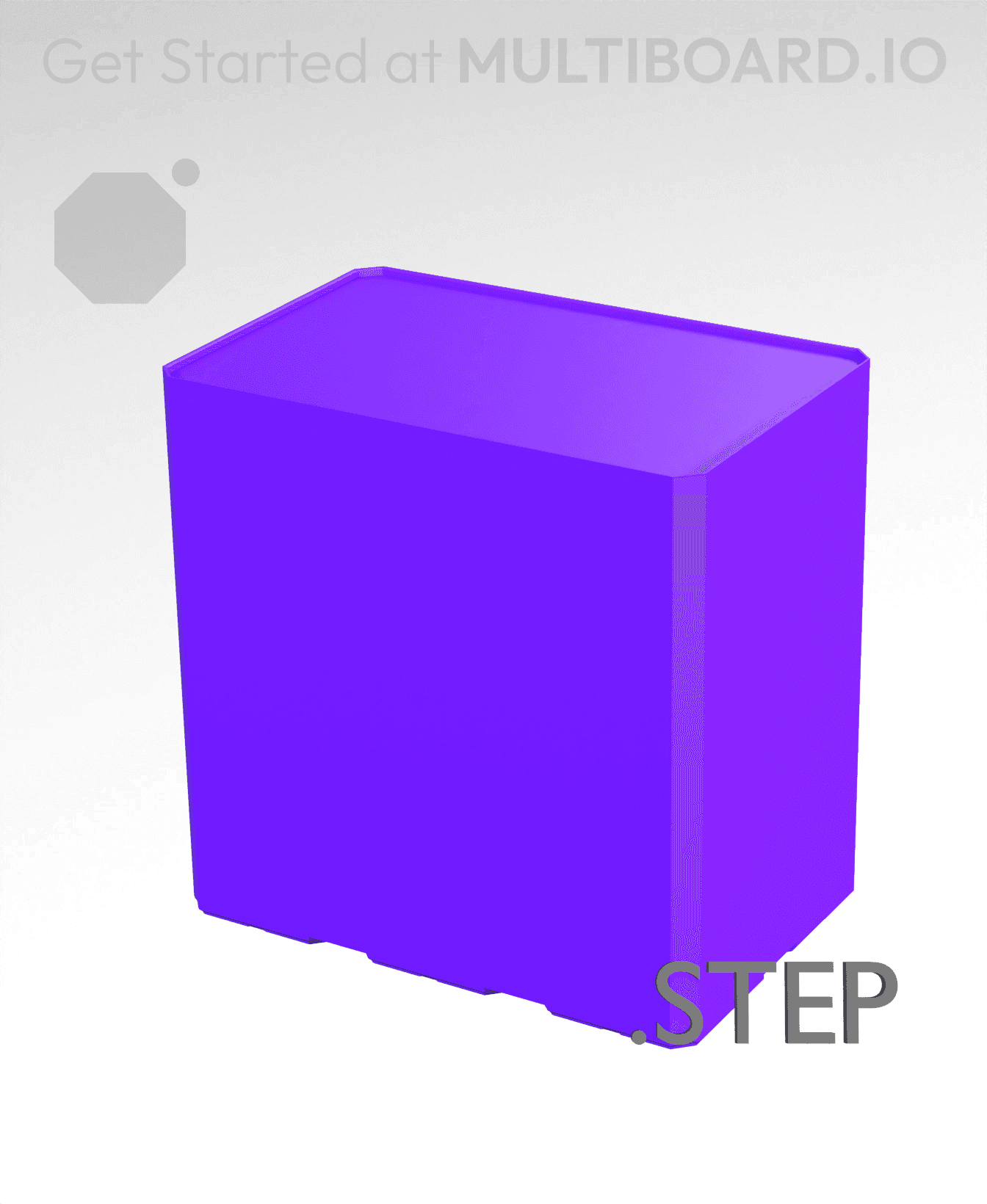 3x2x3 - Multibin Insert - STEP Remixing File 3d model