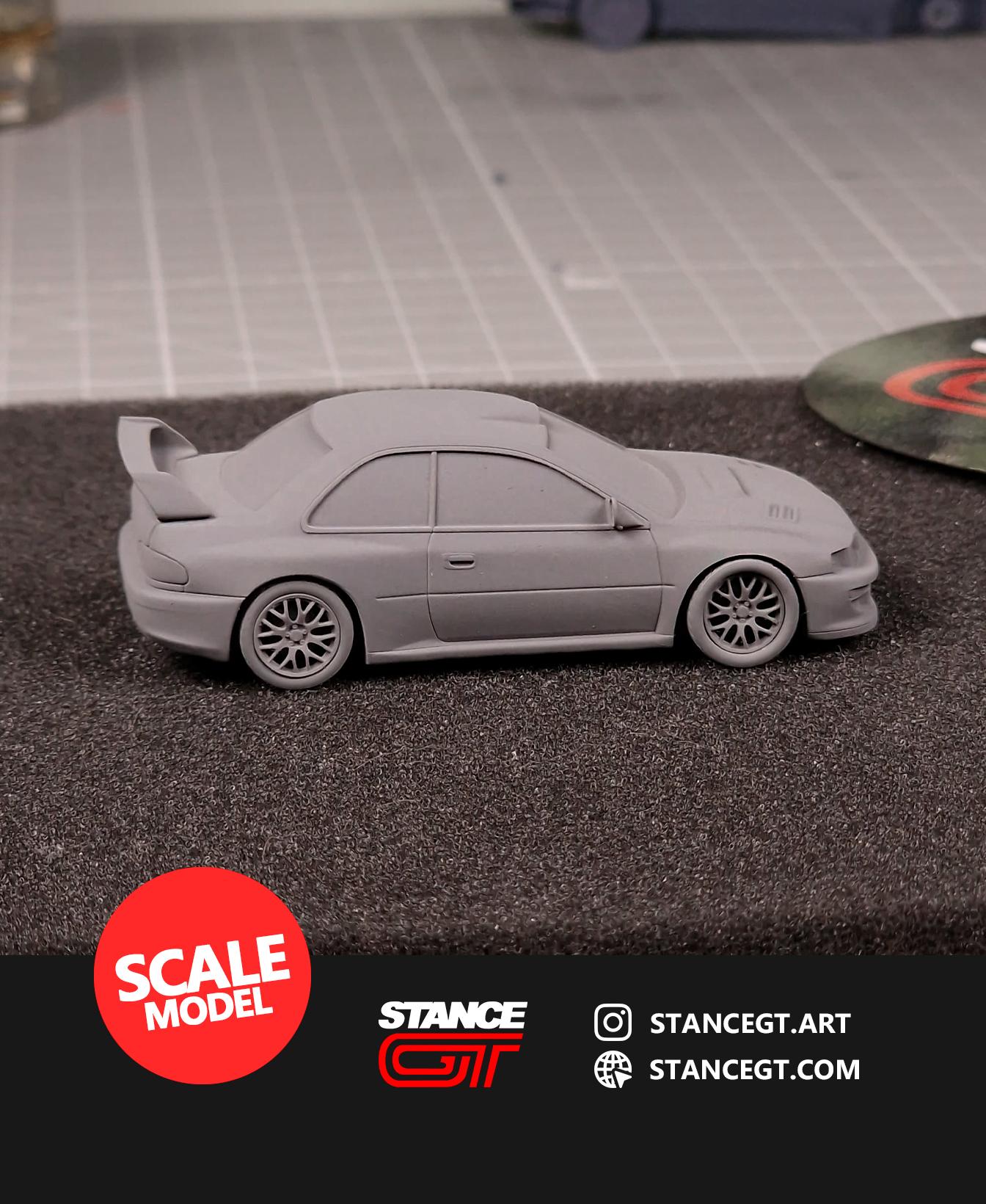 Subaru Impreza 22B | SCALED 1/64 | Model kit car 3d model