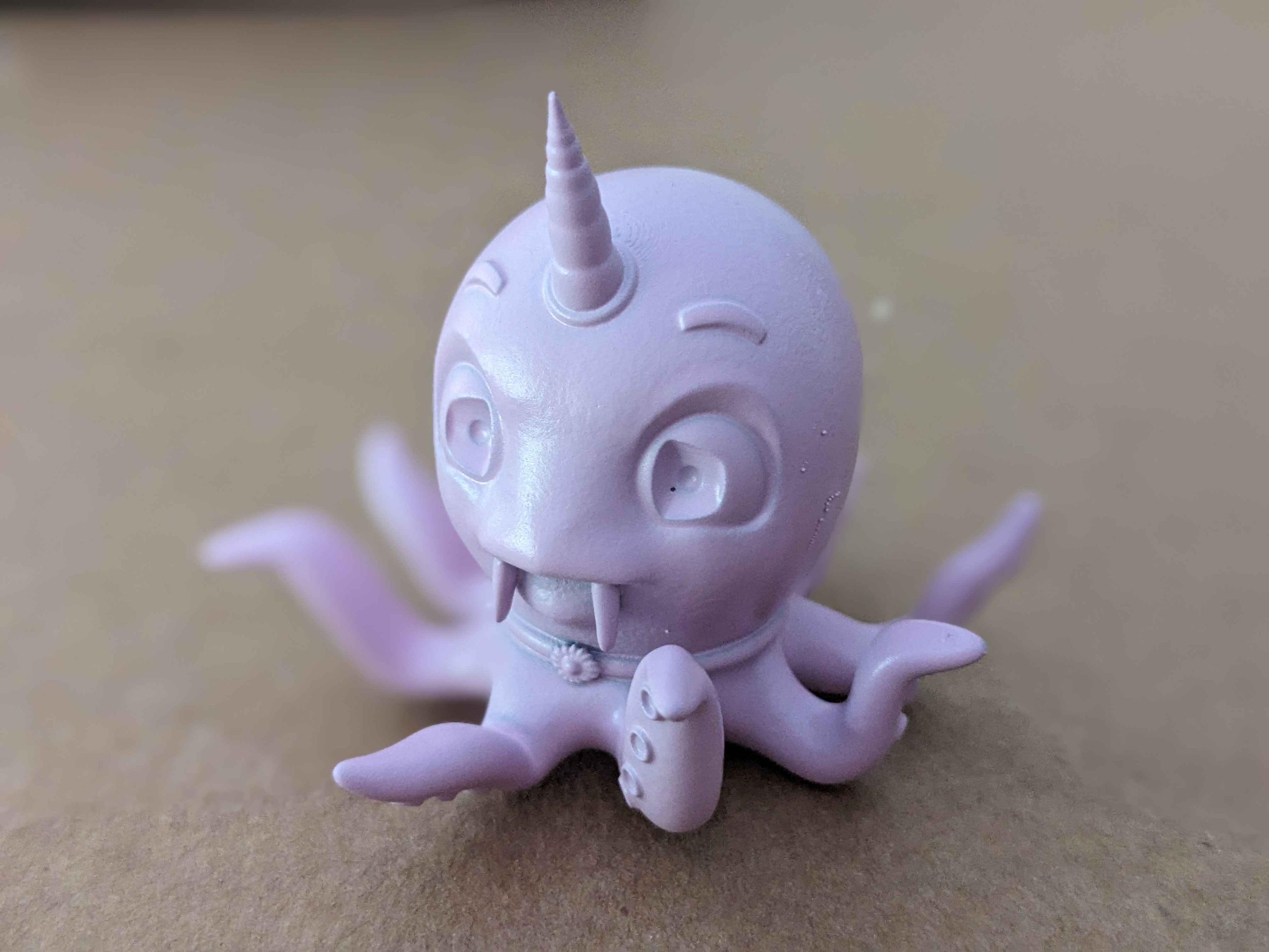 UVO (Unicorn Vampire Octopus) - Super cute vampire octopus! Printed first time after I heated up the room <3 - 3d model