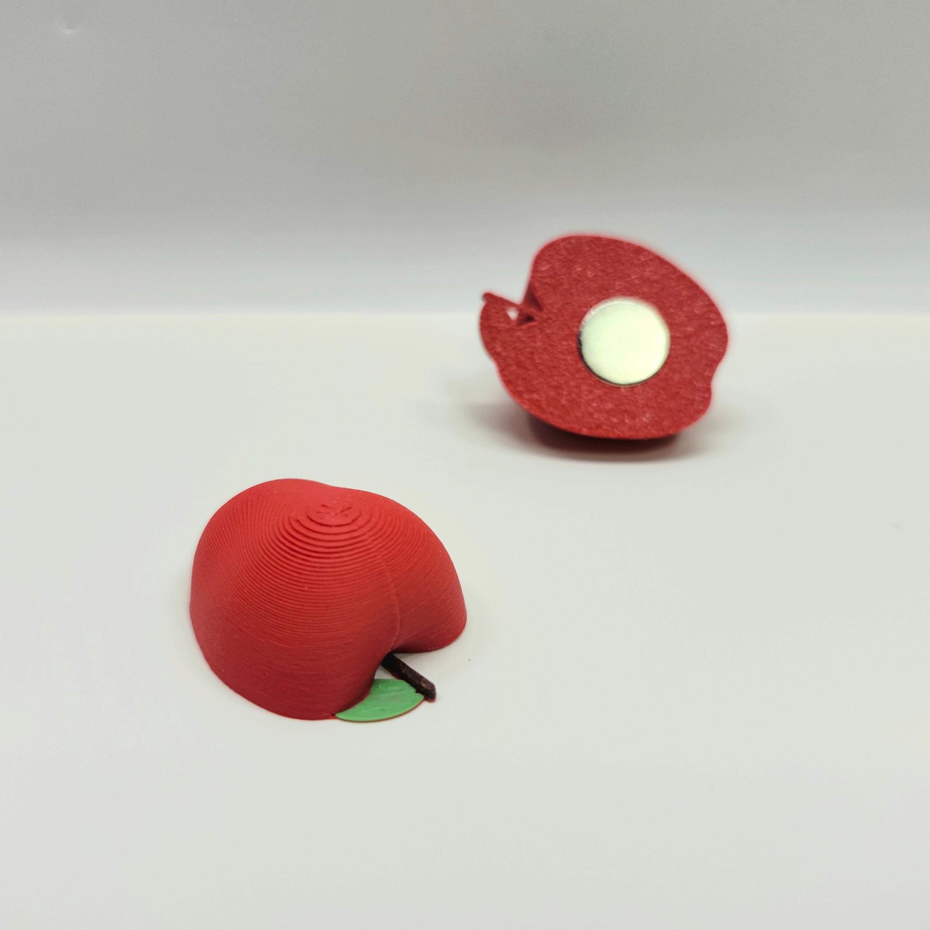 Miniature Apple-Themed Decorative Magnet Set [The 'Low-Hanging Fruit' Collection] 3d model