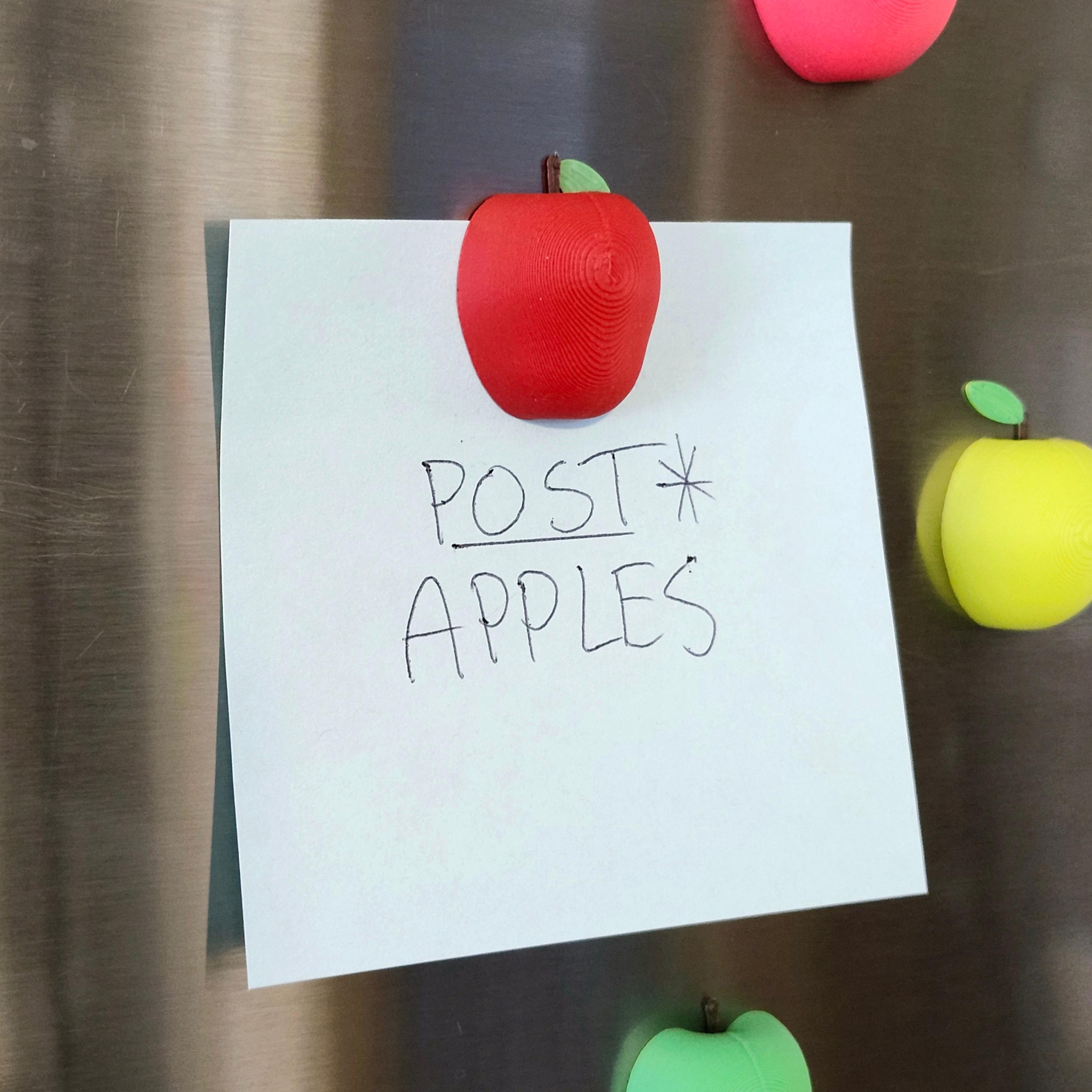 Miniature Apple-Themed Decorative Magnet Set [The 'Low-Hanging Fruit' Collection] 3d model