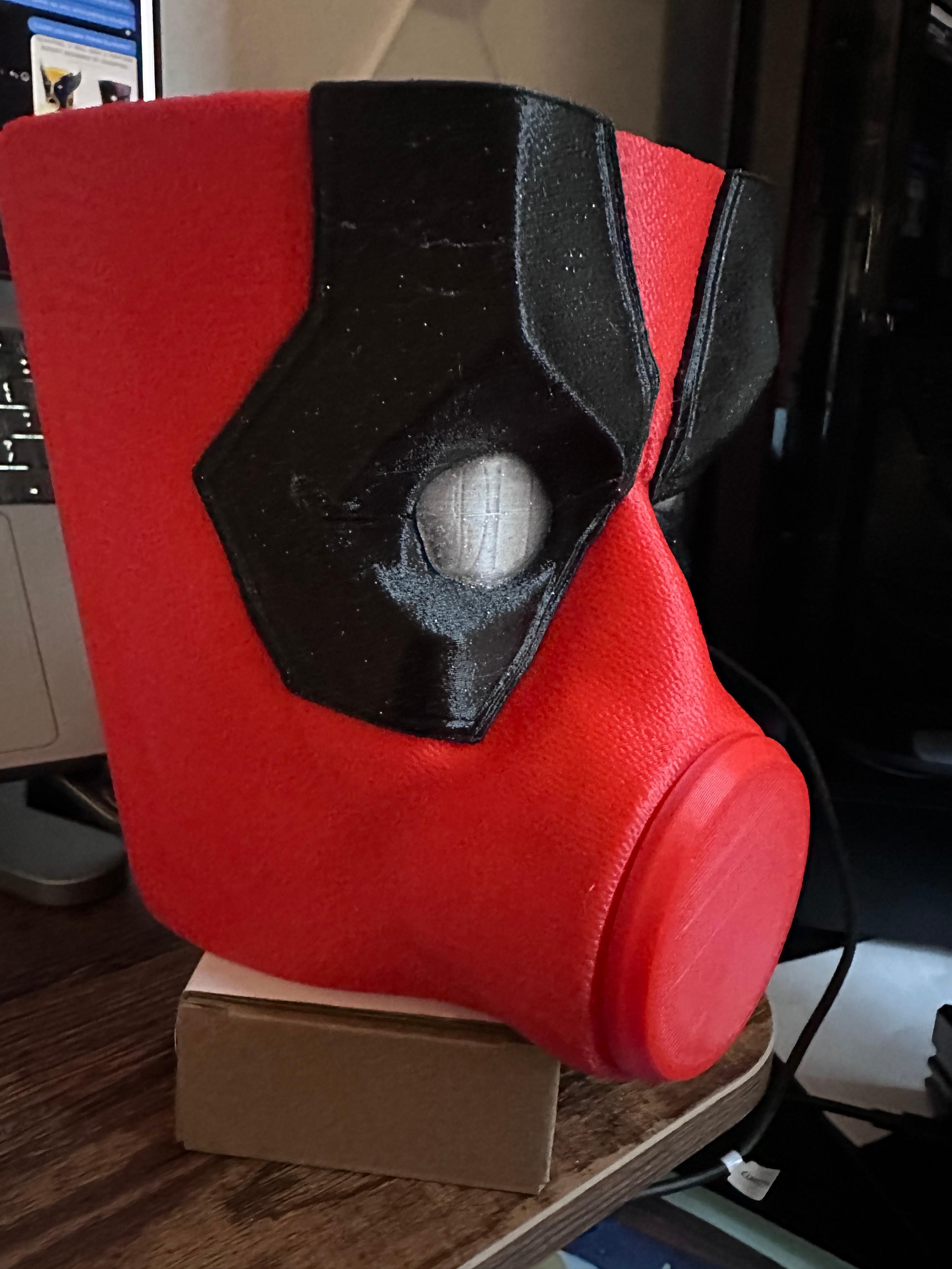 DEADPOOL POPCORN BUCKET, REAL, NEW MOVIE, wolverine, avengers movie, mcu, ironman 3d model