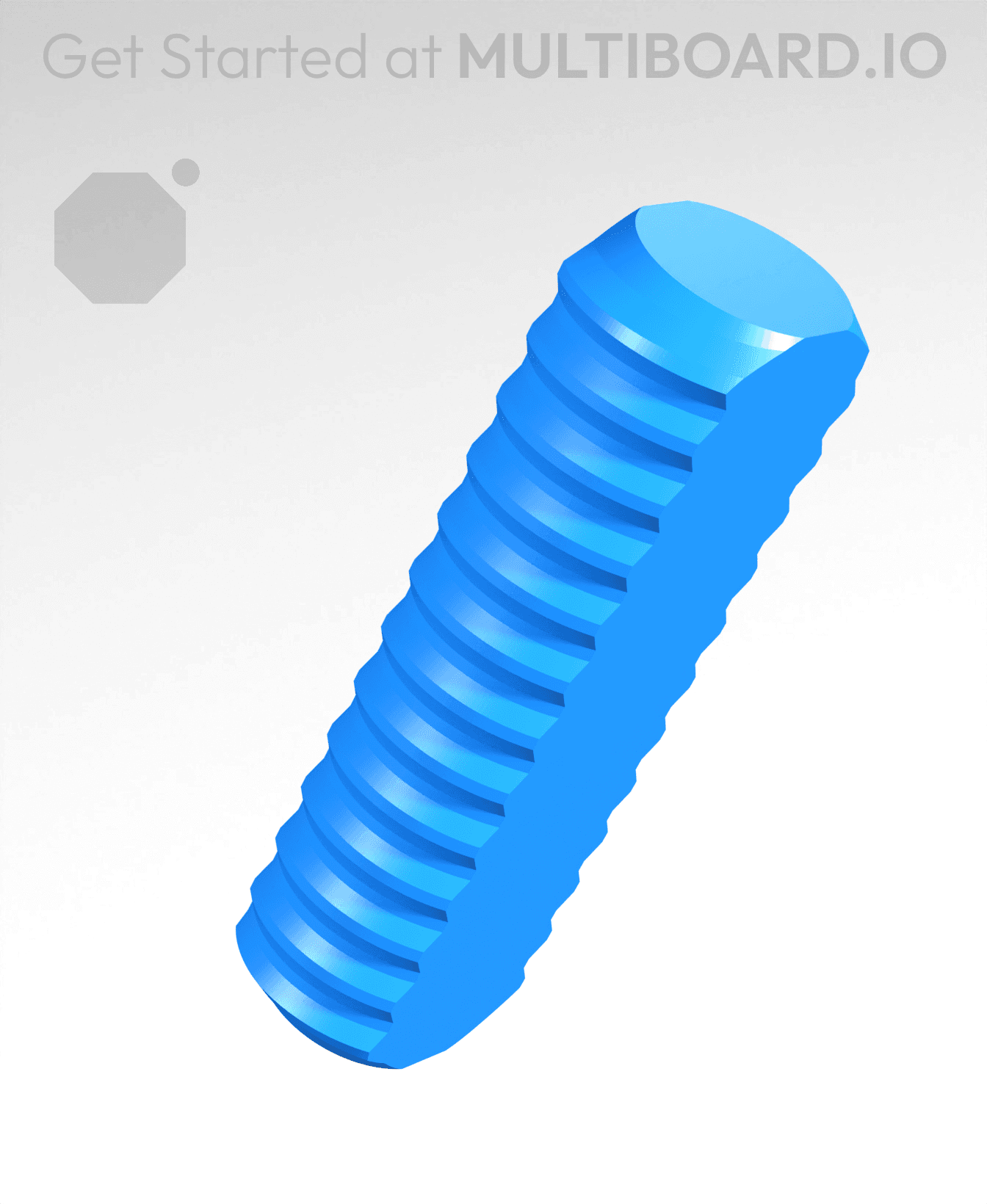 40 mm, Mid Thread, T-Rod 3d model