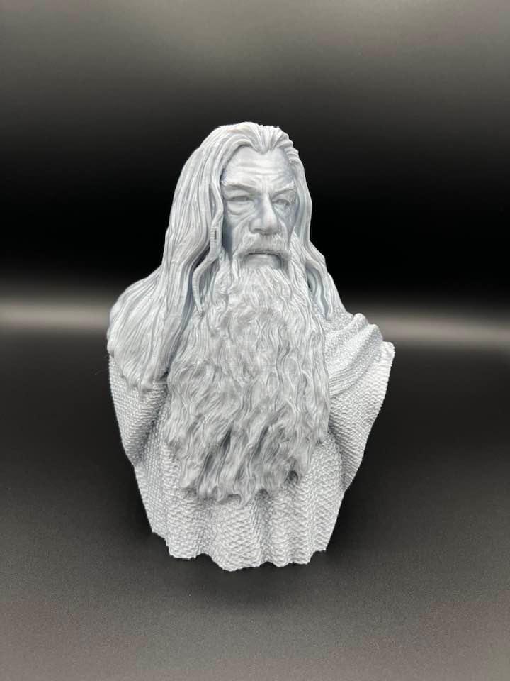 Gandalf Bust - Lord of the Rings (Pre-Supported) 3d model