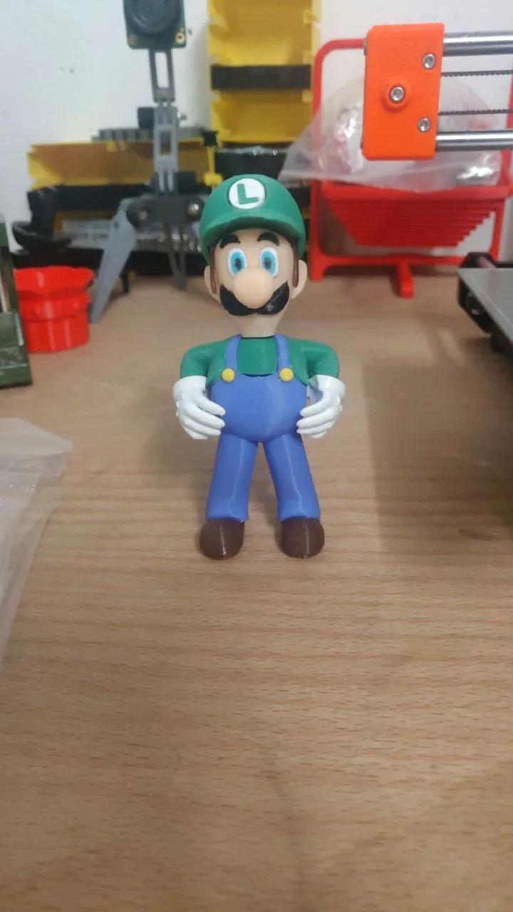 Luigi from Super Mario videogames (Assembly version) 3d model