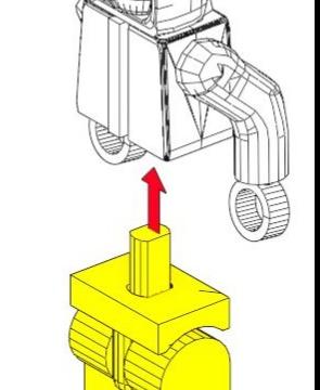 LEGO SQUID GAME SOLDIER - Attach bottom to top parts - 3d model