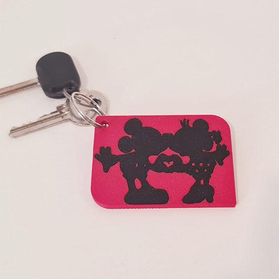 Keychain: Mickey Minnie I 3d model