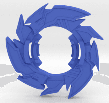 BEYBLADE VALKYRIE GT | COMPLETE | BURST DEMAKE SERIES 3d model