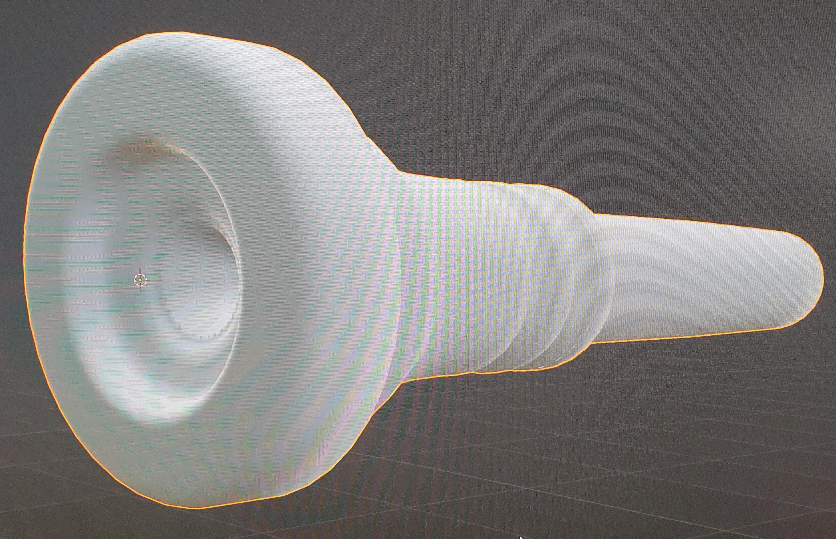 Screamer Trumpet Mouthpiece 3d model