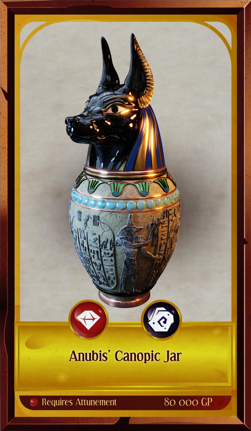 Anubis’ Canopic Jar 3d model