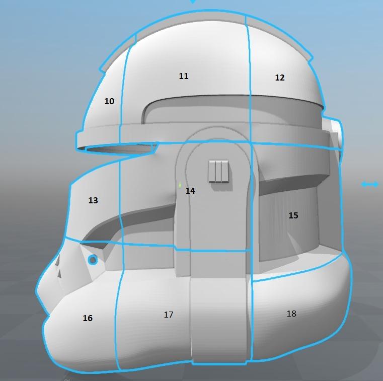 Captain Rex's Helmet Phase 2 (Star Wars) 3d model