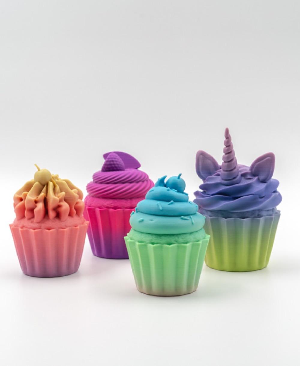 Cupcake with Fruit +MMU Files 3d model