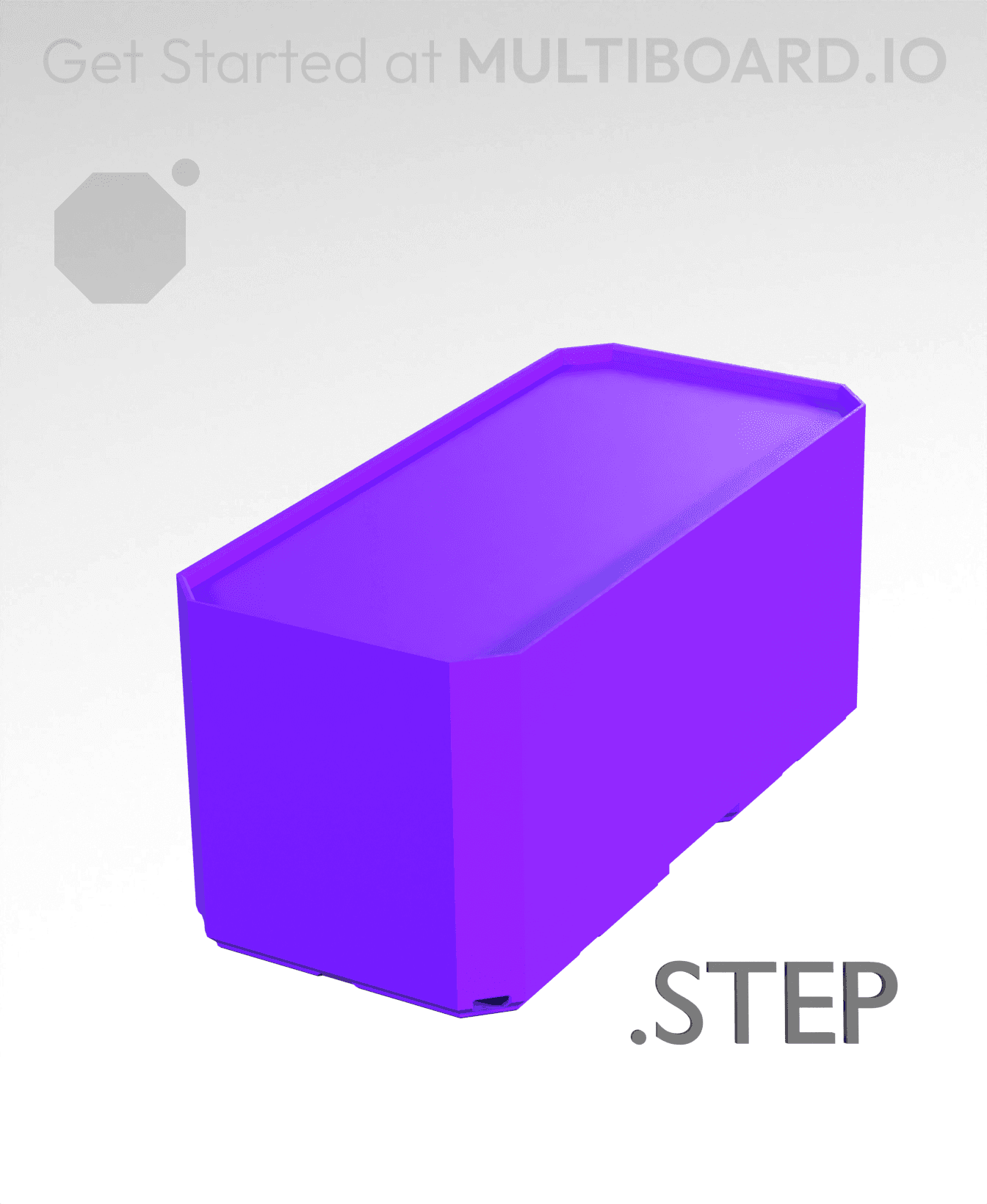 1x2x1 - Multibin Insert - STEP Remixing File 3d model