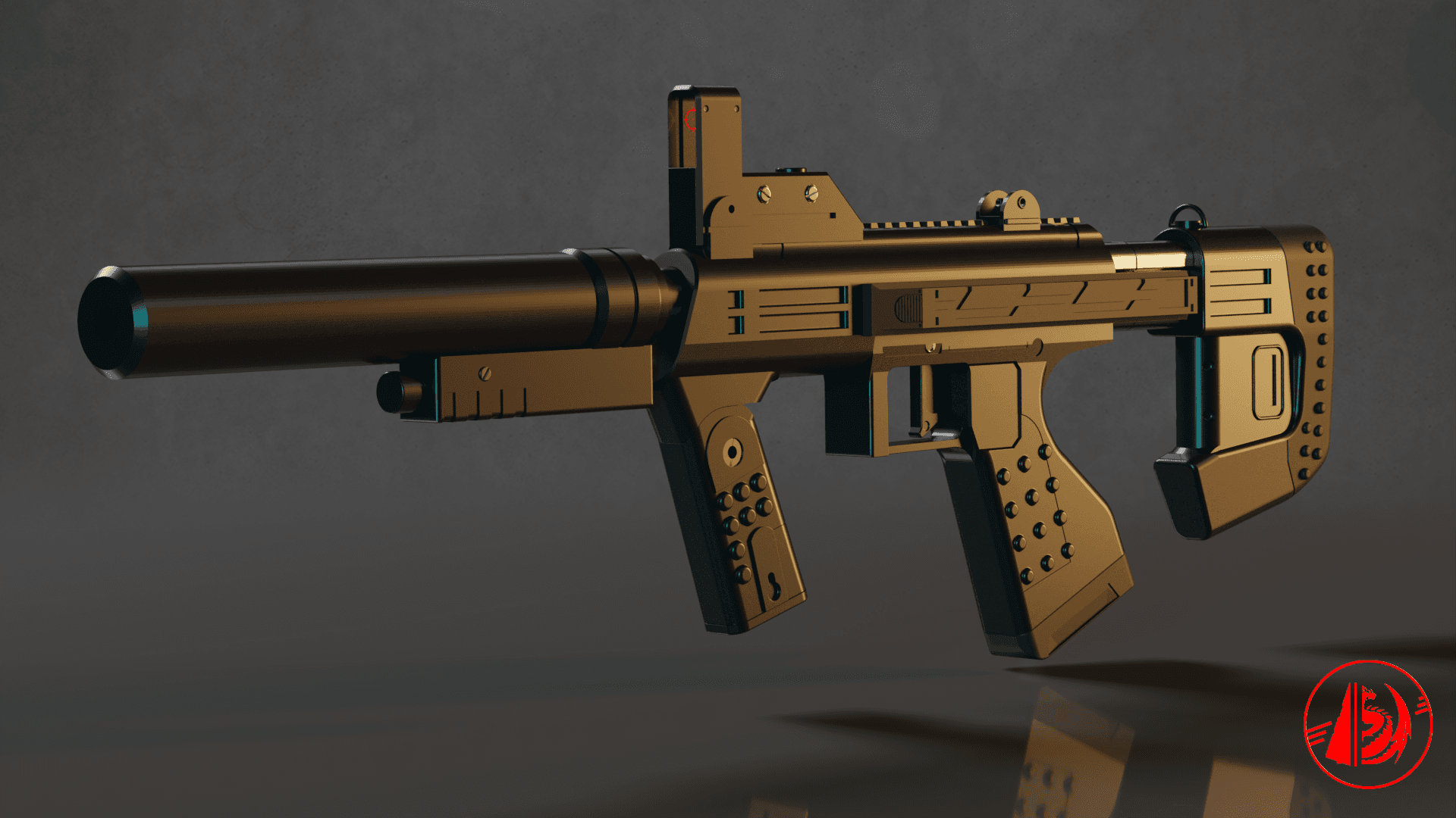 M7S SMG - Halo 3 ODST 3d model