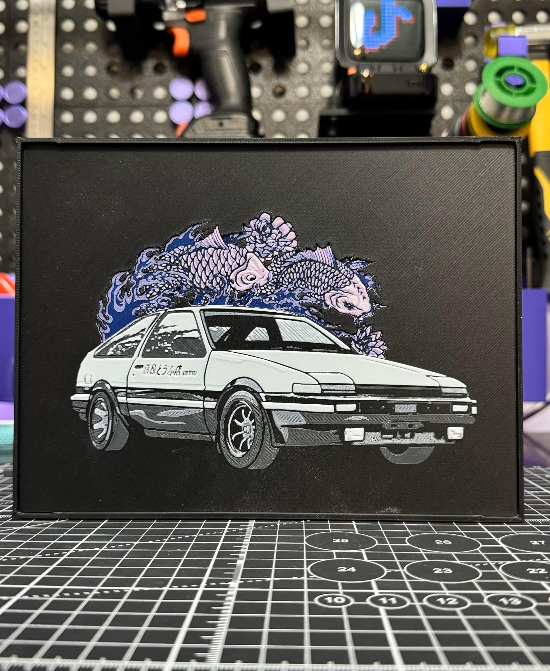 Framed AE86 3d model