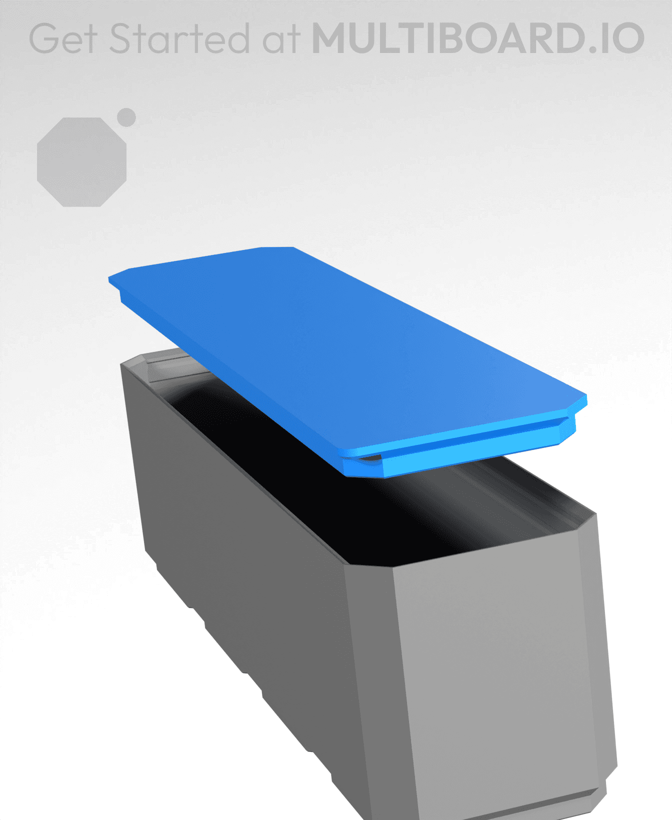 4x1 Drop In Tab Lid 3d model