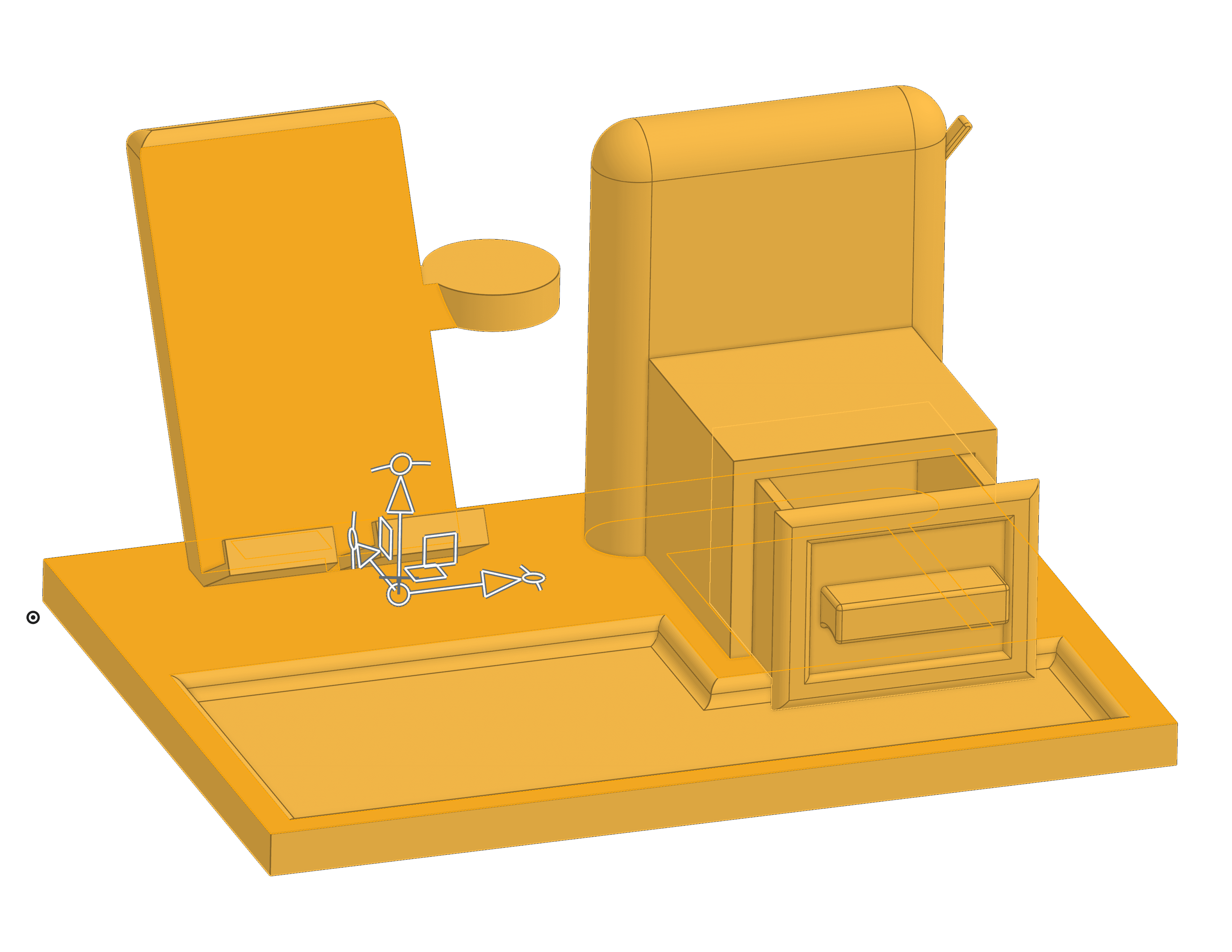 E-Z Desk organizer 3d model