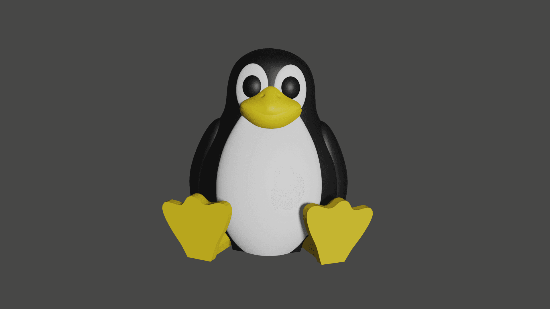 Articulated Tux Figure 3d model