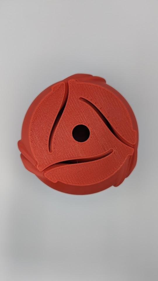 Retro Rose_45 RPM Adapter 3d model