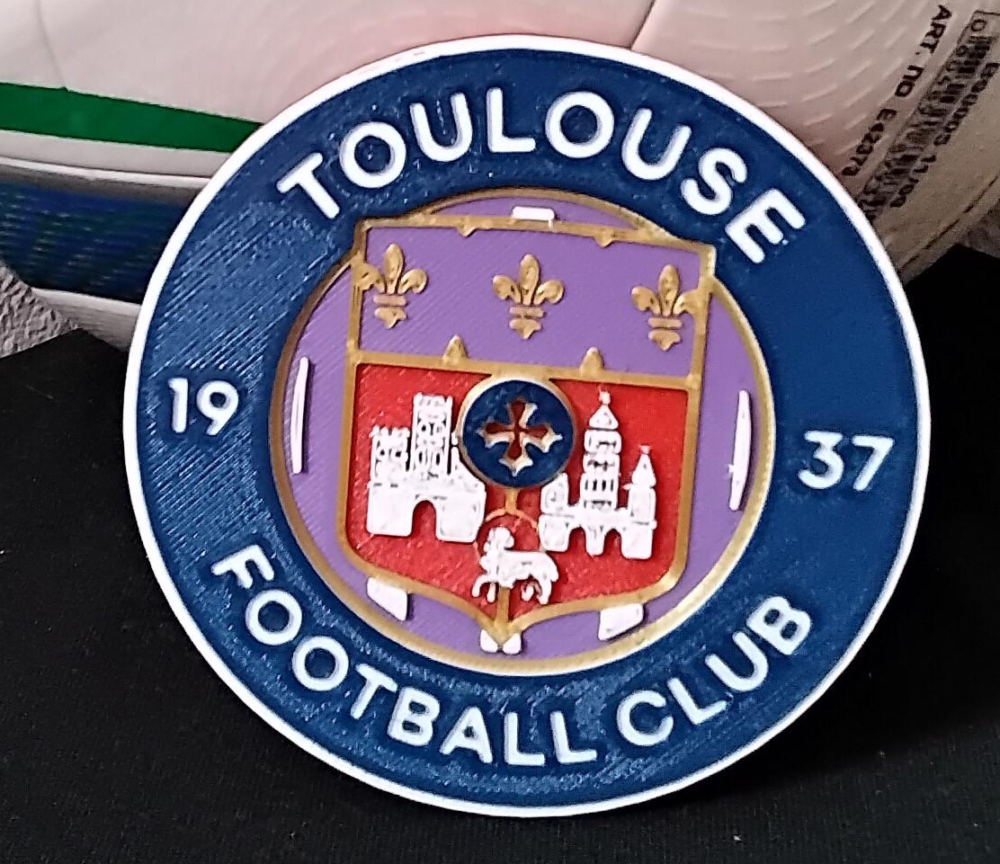 Toulouse Football Club (TFC) coaster or plaque 3d model