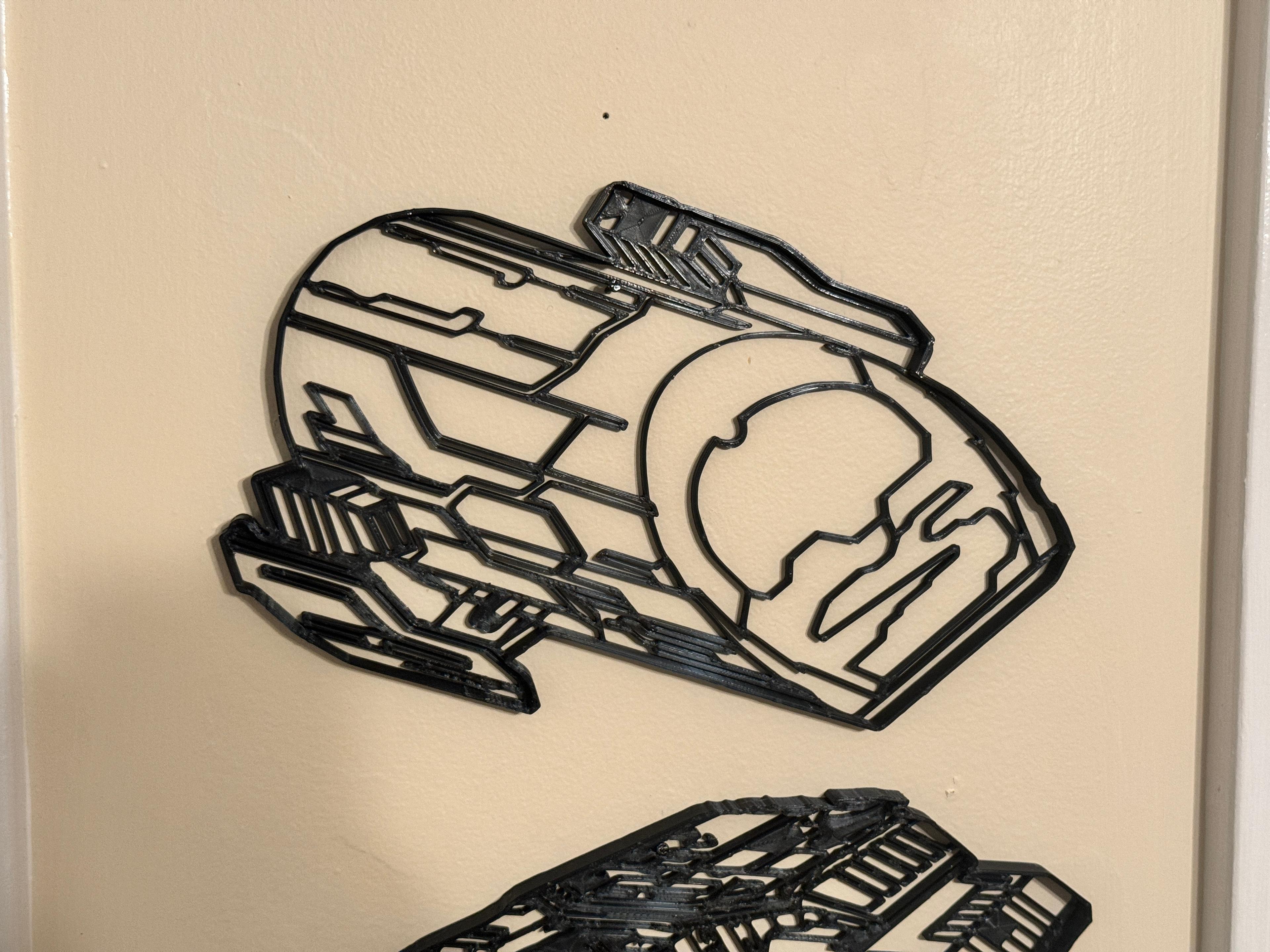 Puddle Jumper Wall Art From Stargate 3d model