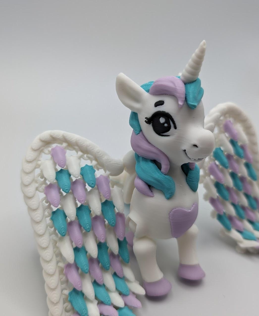 Cute Flexi Unicorn 3d model