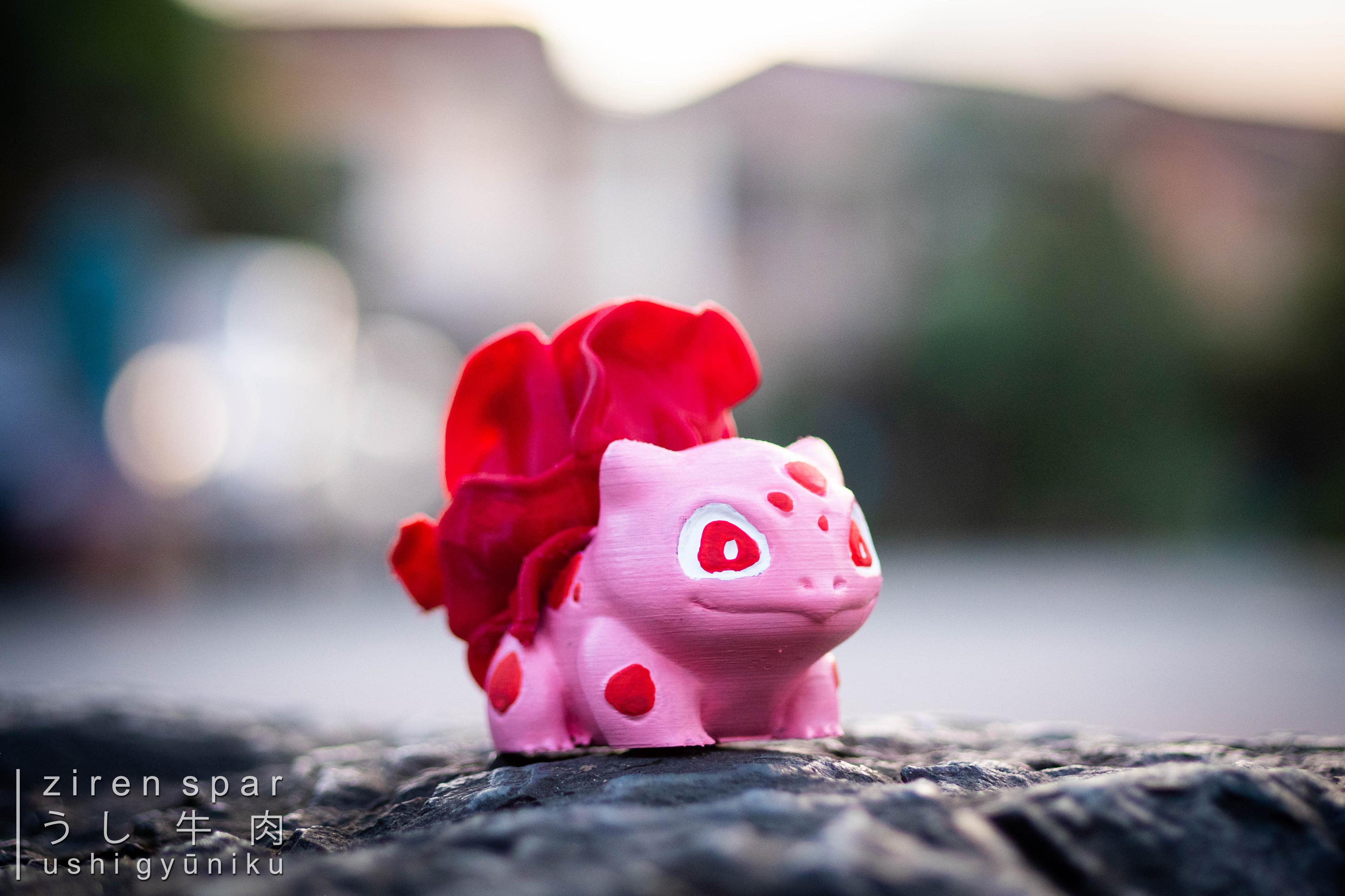 Rose Bulbasaur - rose bulbasaur. happy 💖 day!
📸 gears: niichan 
🧩 assist: touchan & kāchan
🧵 esun
🖨️ creality ender 3 pro w/ capricorn tube
#filamentFebruary - 3d model