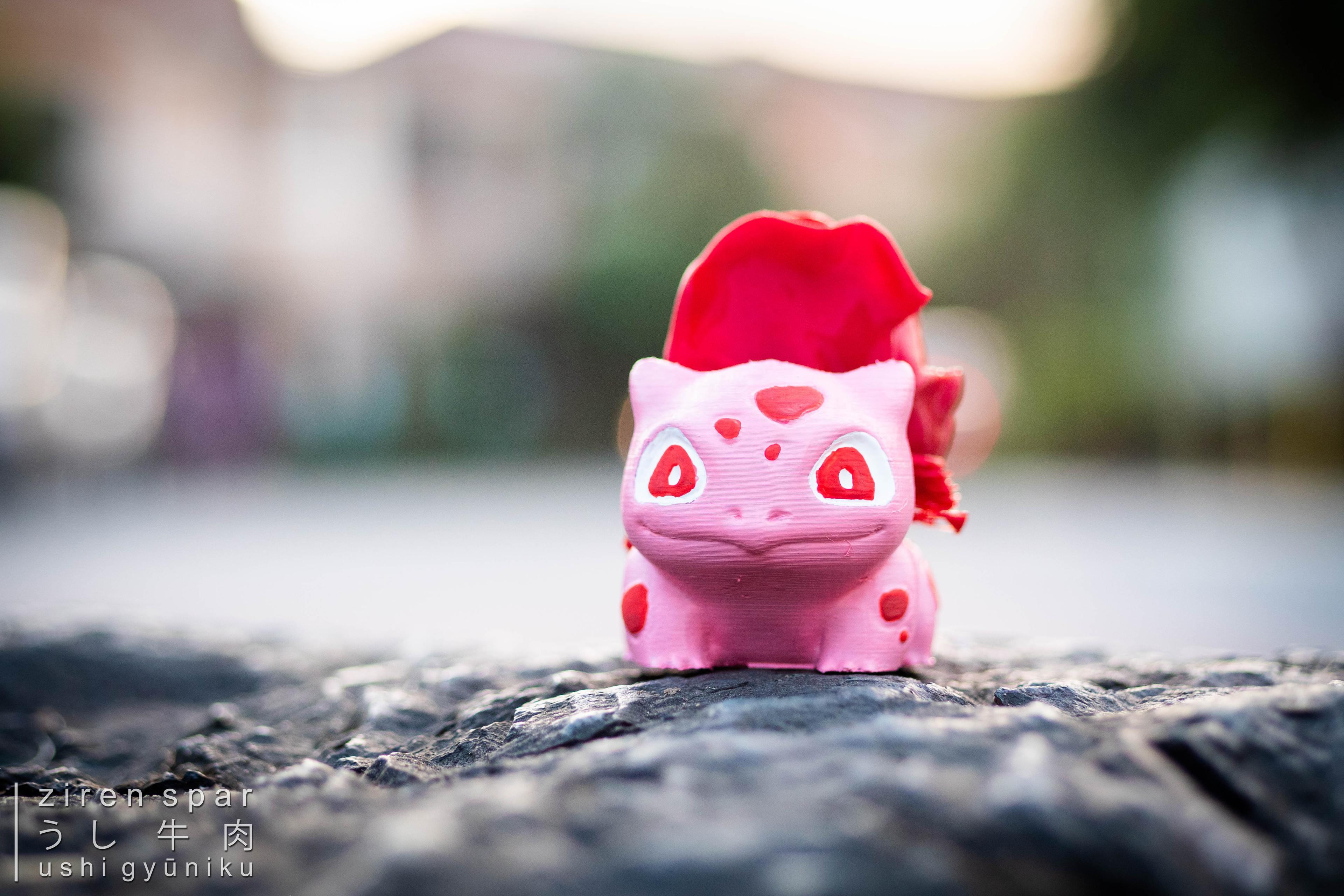 Rose Bulbasaur - rose bulbasaur. happy 💖 day!
📸 gears: niichan 
🧩 assist: touchan & kāchan
🧵 esun
🖨️ creality ender 3 pro w/ capricorn tube
#filamentFebruary - 3d model