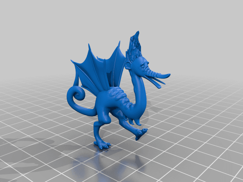 I don't Know. A Dragon? I guess? from Medieval Manuscript 3d model