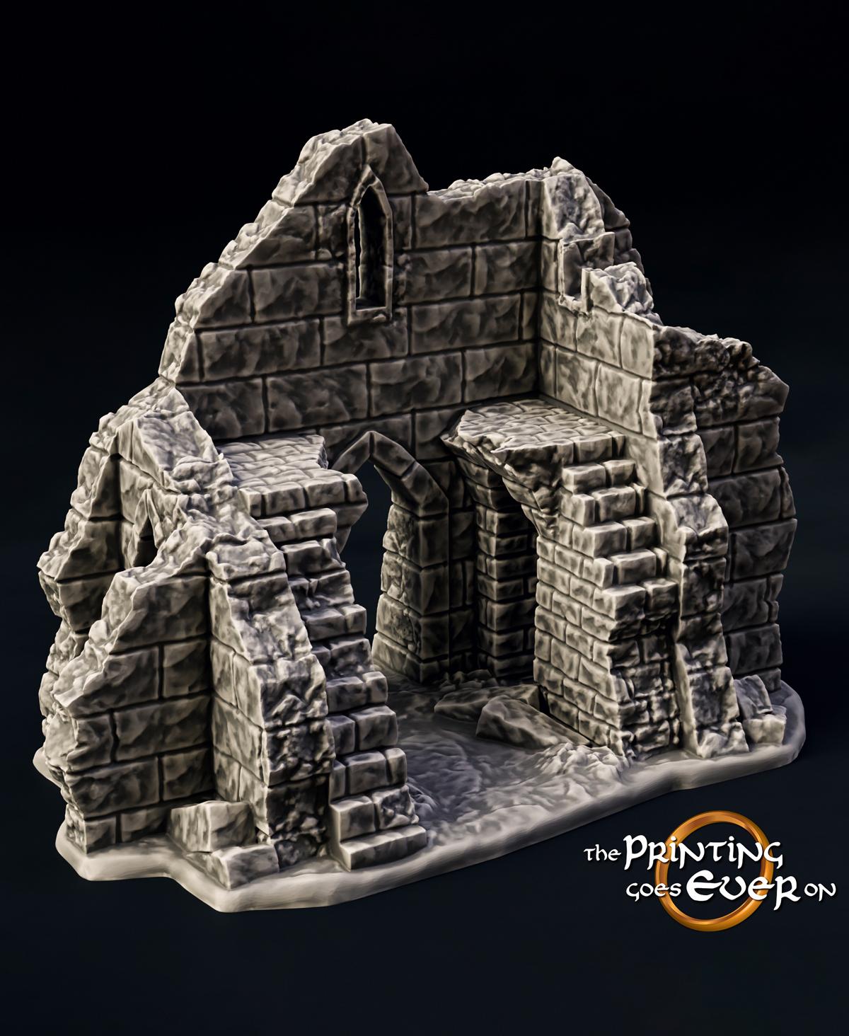 Medieval Ruins Set 3d model