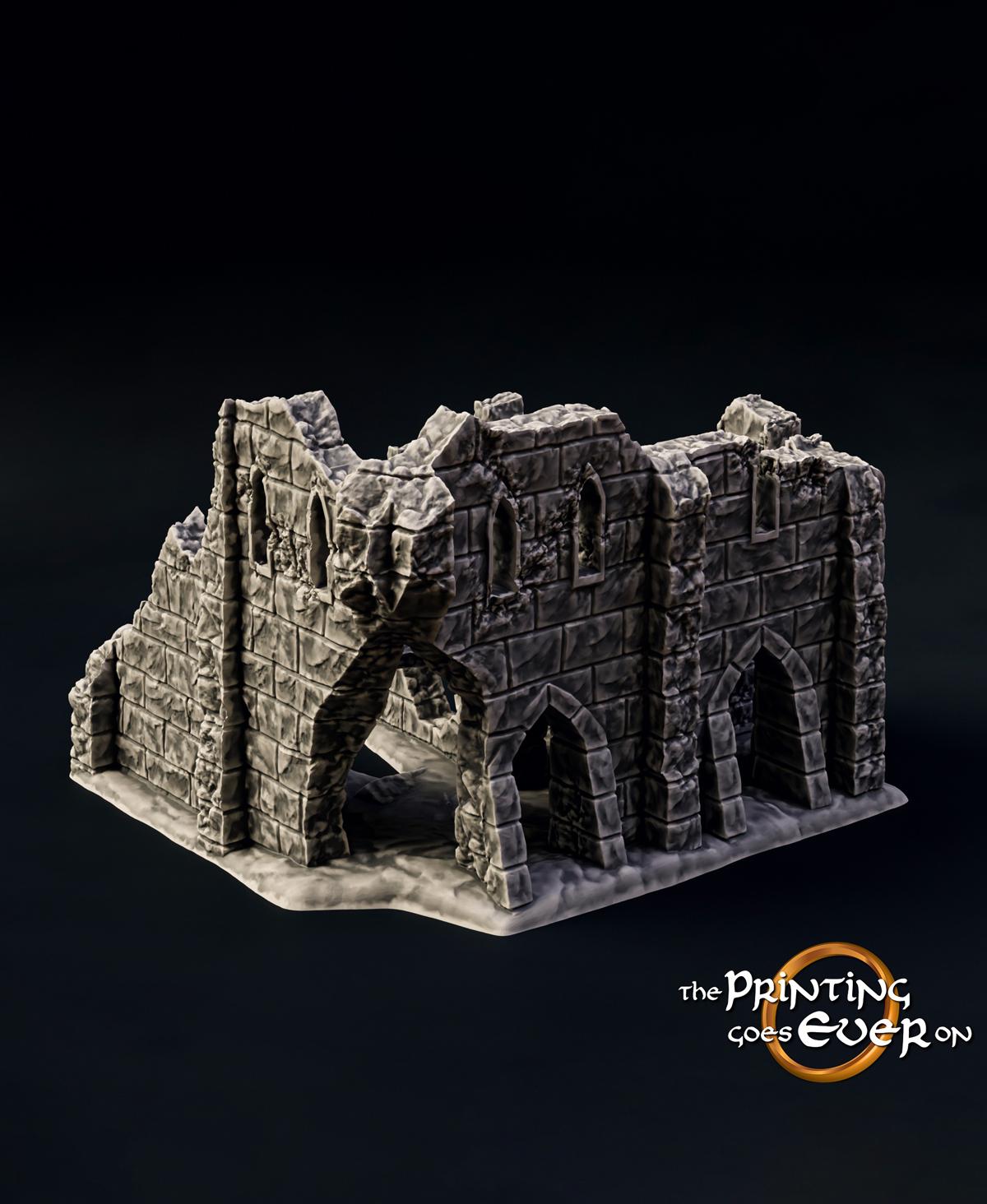 Medieval Ruins Set 3d model