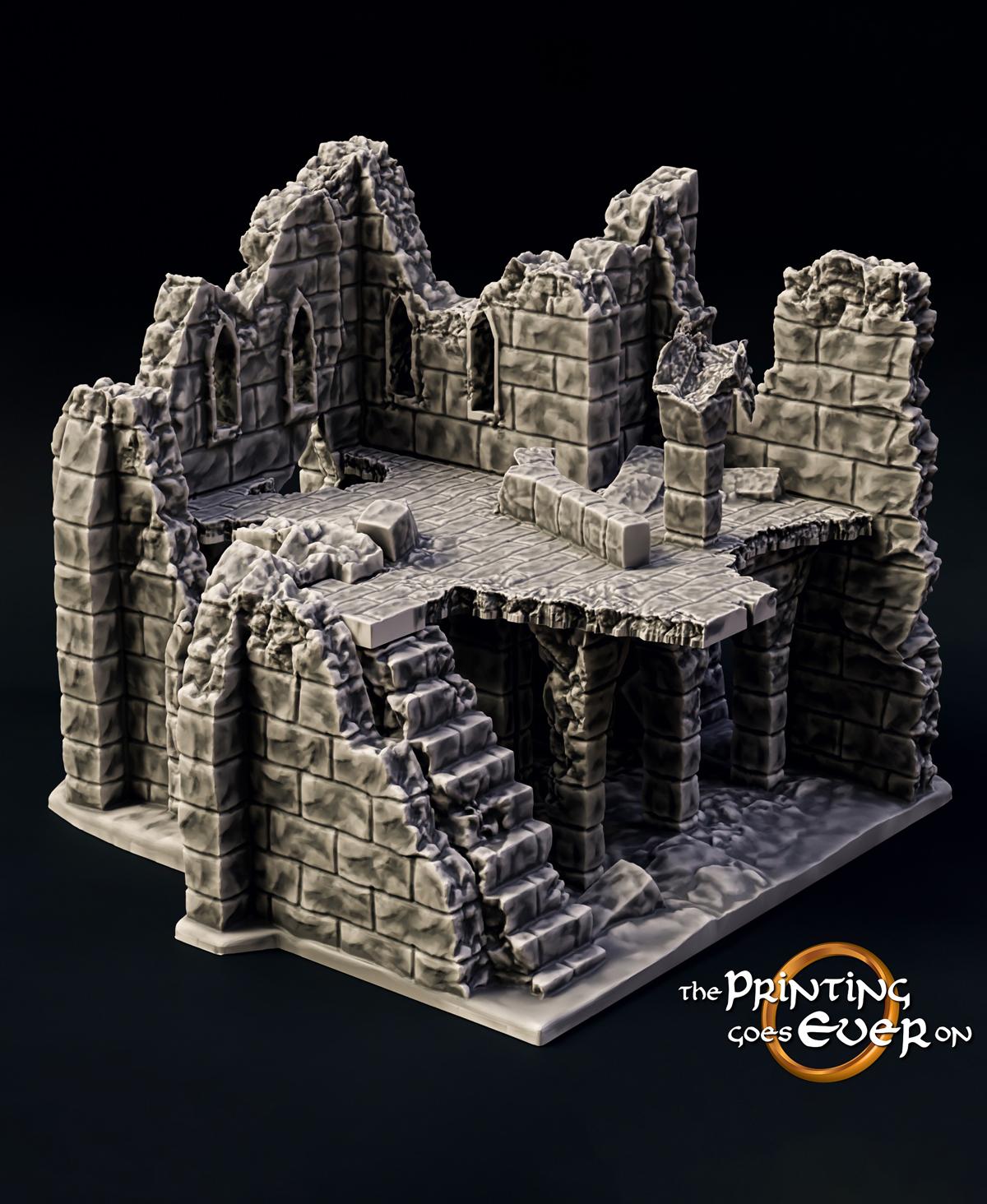 Medieval Ruins Set 3d model