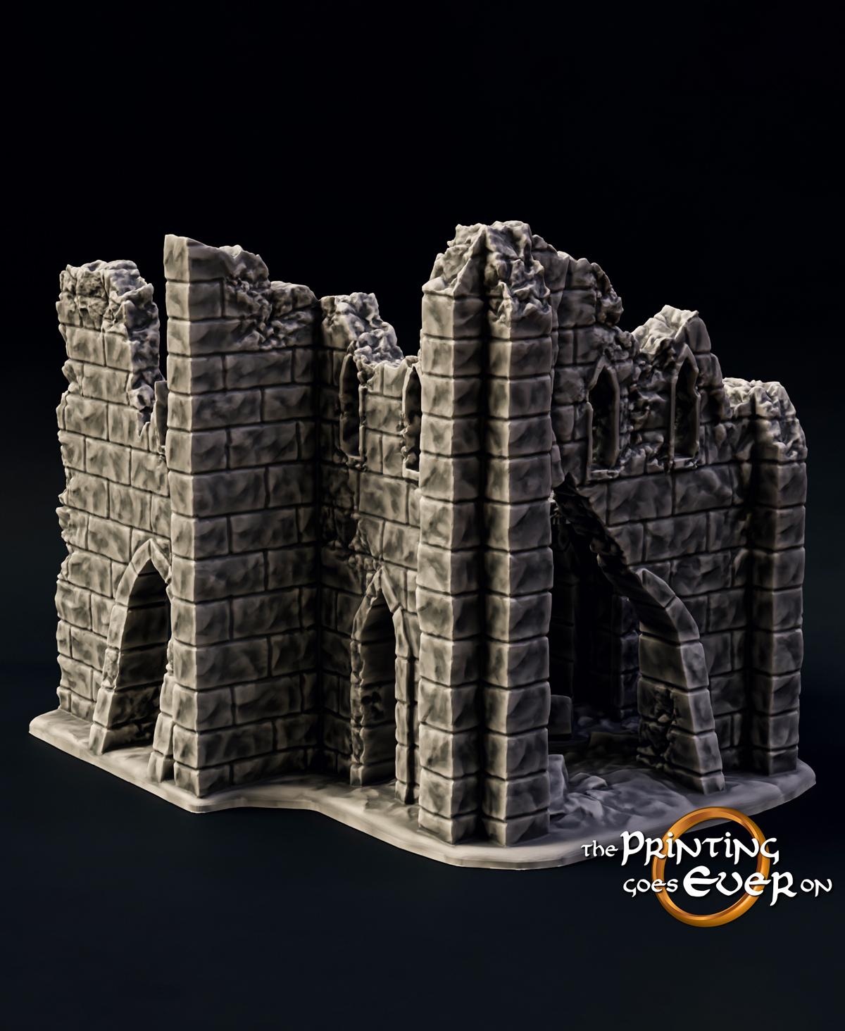 Medieval Ruins Set 3d model