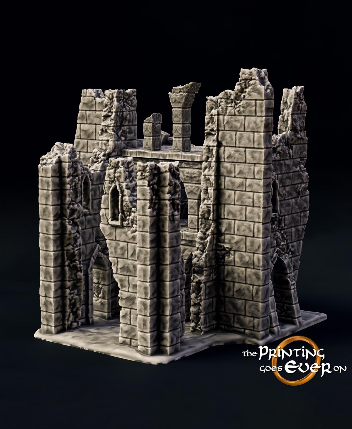 Medieval Ruins Set 3d model