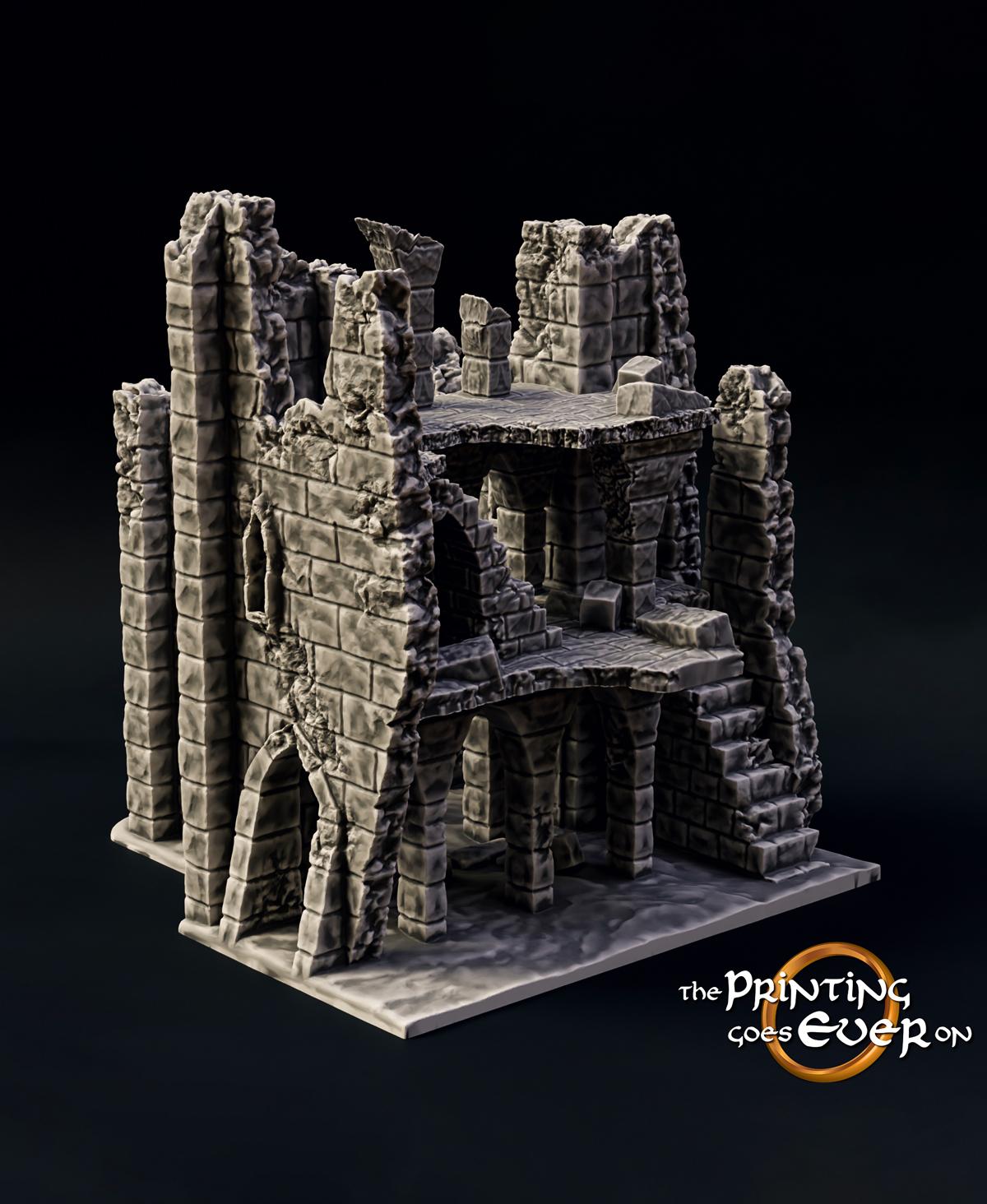 Medieval Ruins Set 3d model