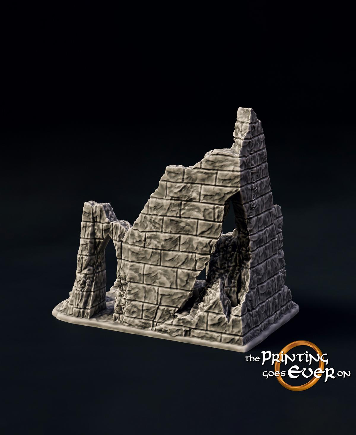 Medieval Ruins Set 3d model