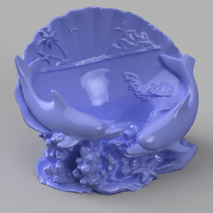 dolphin shell 1 3d model