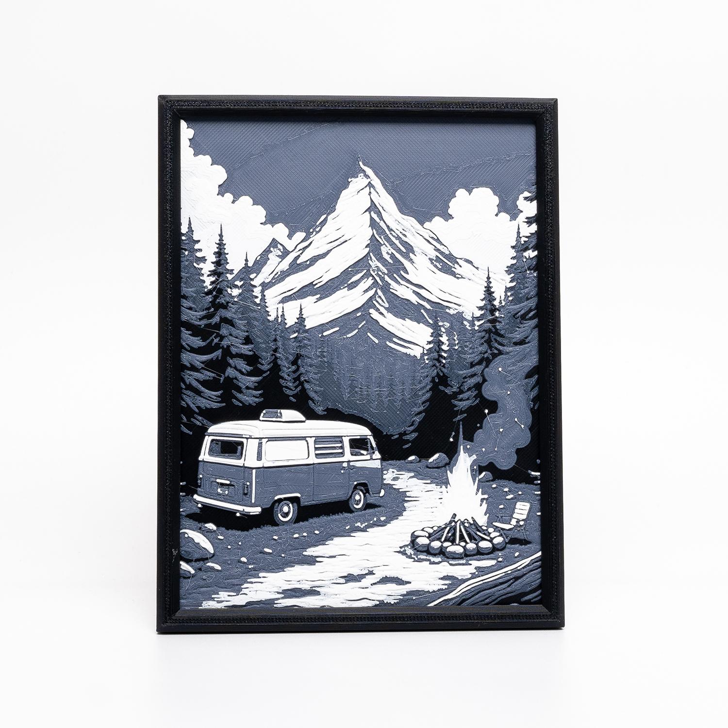 Mountain Adventure Wall Art 3d model