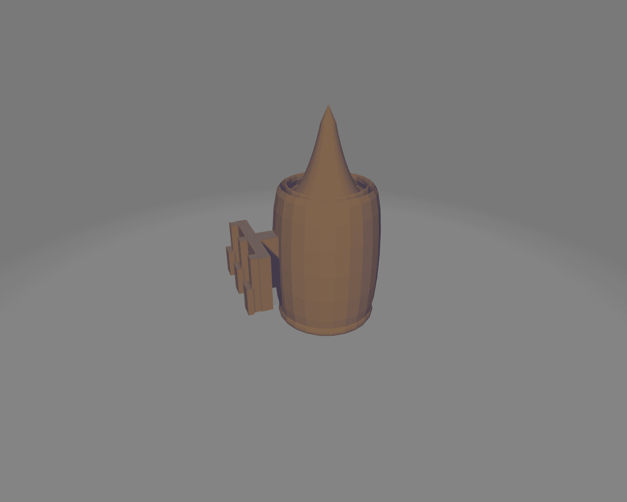 Aerospike Nozzle Model (ionic thruster) 3d model